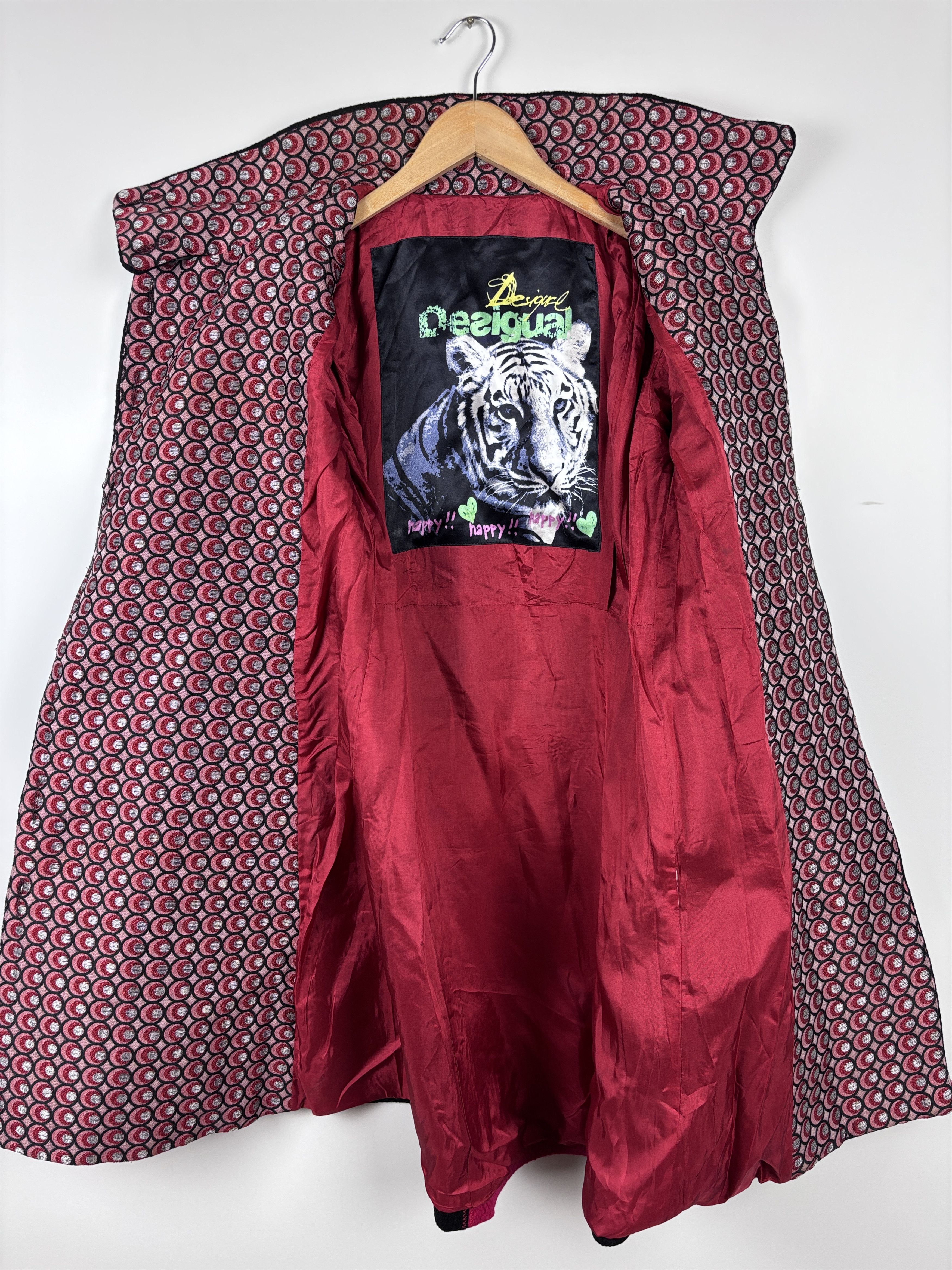 Desigual Womens Desigual Floral Multicolor Coat Size ~38 Size XS / US 0-2 / IT 36-38 - 8 Thumbnail
