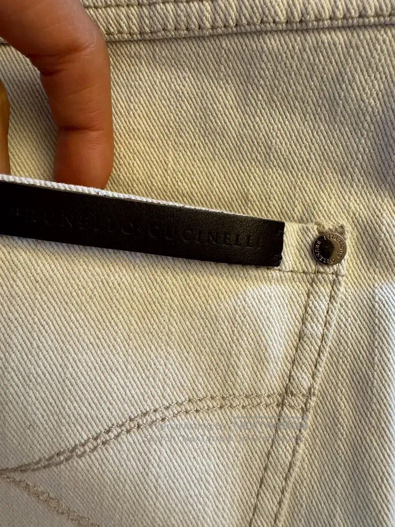 Brunello Cucinelli Brunello Cucinelli Ivory White Casual Pants Size 25" / US 0 / IT 36 - 9 Thumbnail