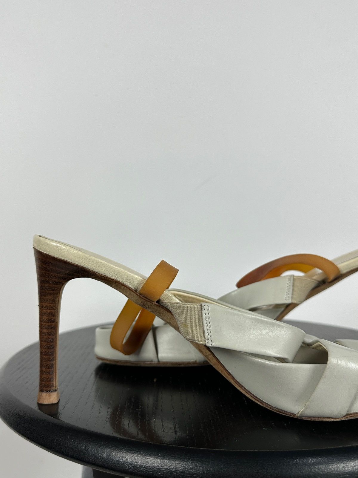 Helmut Lang 00s Vintage Helmut Lang Leather Strappy Sandals Heels Size US 9 / IT 39 - 19 Thumbnail