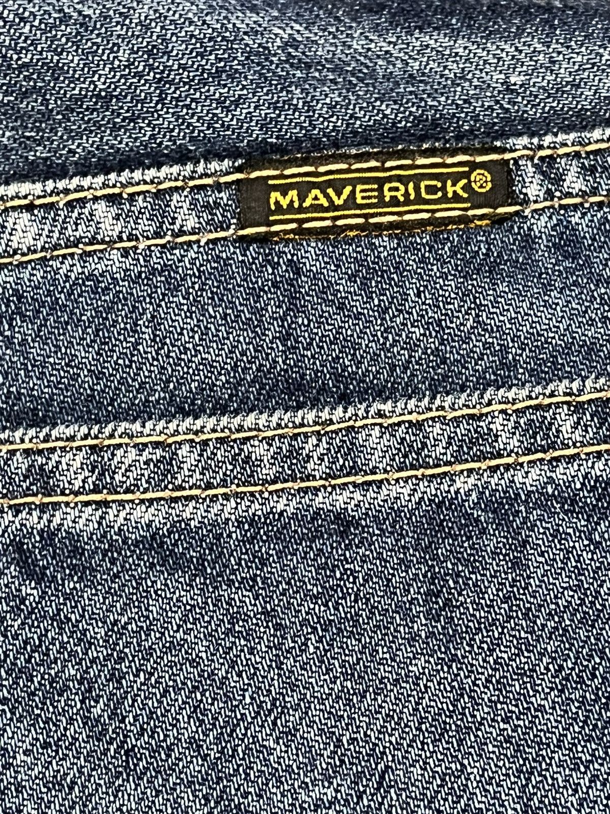 Le Grande Bleu (L.G.B.) Vintage Maverick Baggy Distressed Denim Size US 33 - 10 Thumbnail
