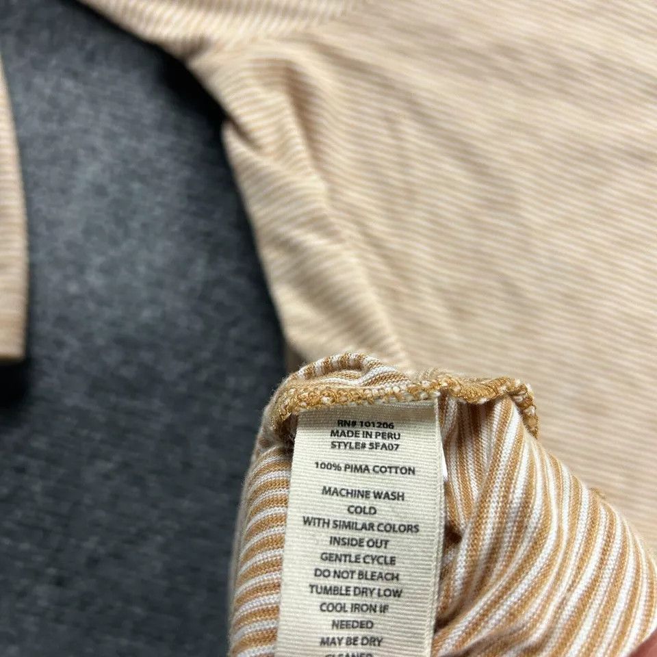 Other Soft Surroundings Top Womens 1X Beige Striped Long Sleeve Size ONE SIZE - 8 Thumbnail