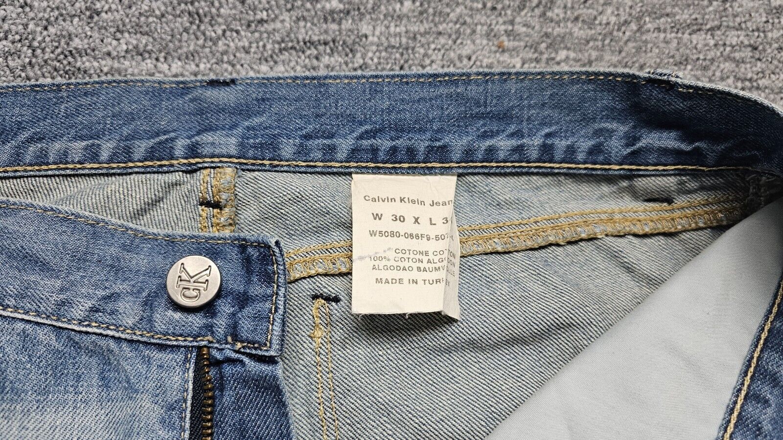 Calvin Klein Vintage Y2K Calvin Klein Low Rise Flare Bootcut Jeans W32 Size 32" / US 10 / IT 46 - 5 Thumbnail