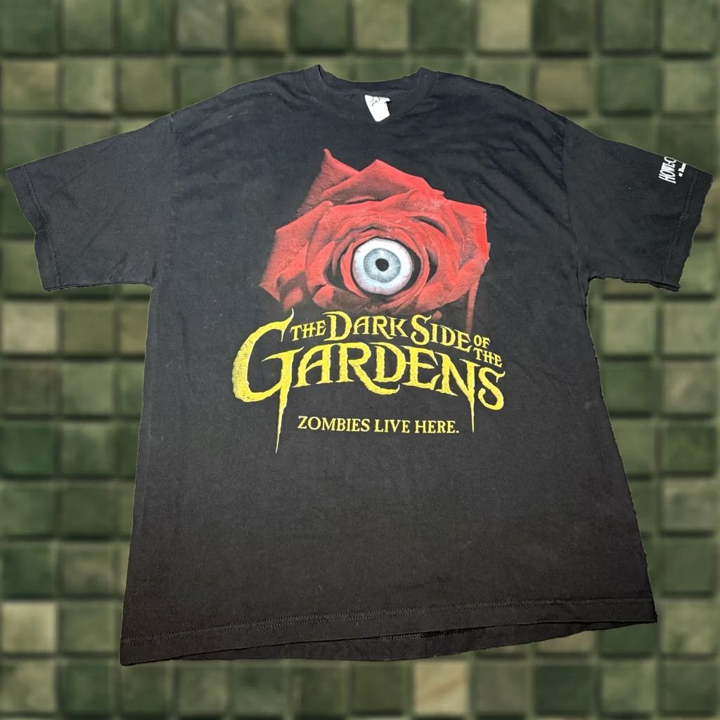Vintage VINTAGE Busch Gardens Howl O Scream Shirt XL Dark Side Gardens Halloween Zombie Unisex Adults T-Shirt Black Cotton Graphic Crew Neck Short Sleeve Logo Size US XL / EU 56 / 4 - 1 Thumbnail