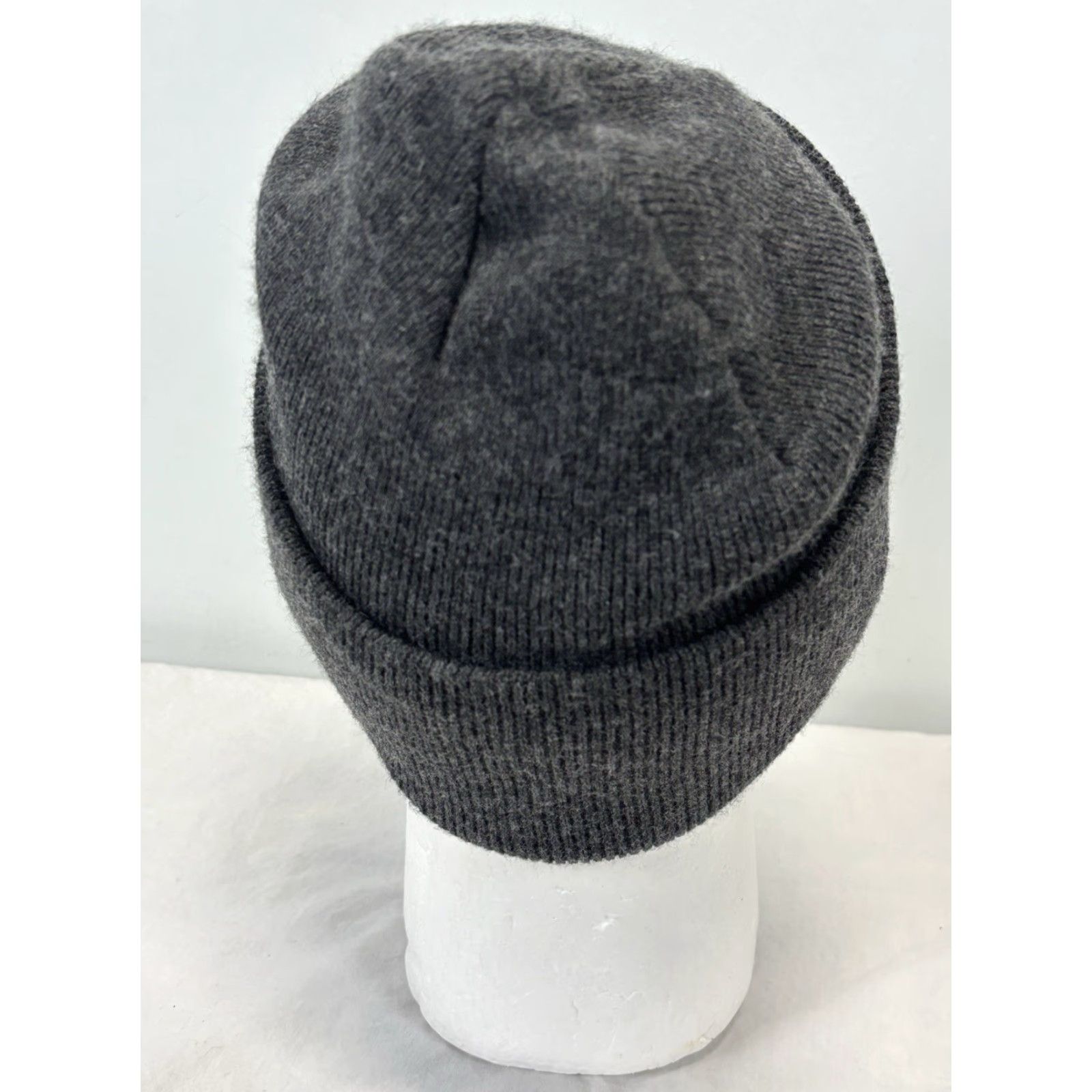 Carhartt VINTAGE Carhartt Beanie Hat Grey Made In USA OSFA Unisex Adults One Size Knit No Visor US A USA theme Solid Size ONE SIZE - 4 Thumbnail