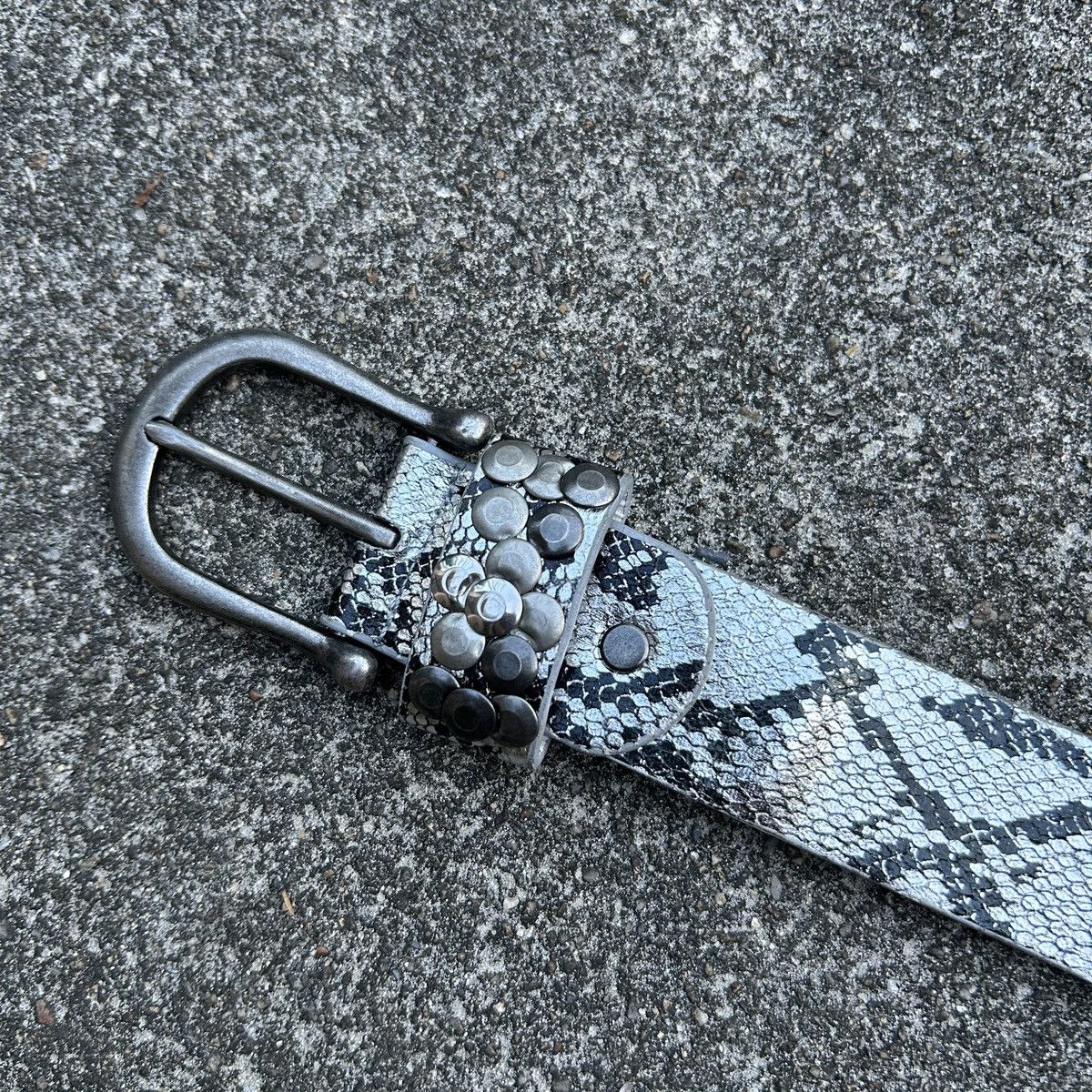 Vintage Vintage studded leather belt 🐍 (Kapital Style) Size ONE SIZE - 10 Thumbnail