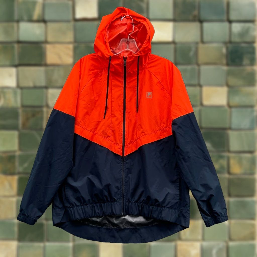 Fila Fila Sport Windbreaker Jacket Women's Large Blue Orange Outdoor Gorpcore Sports Womens Size L / US 10 / IT 46 - 1 Thumbnail