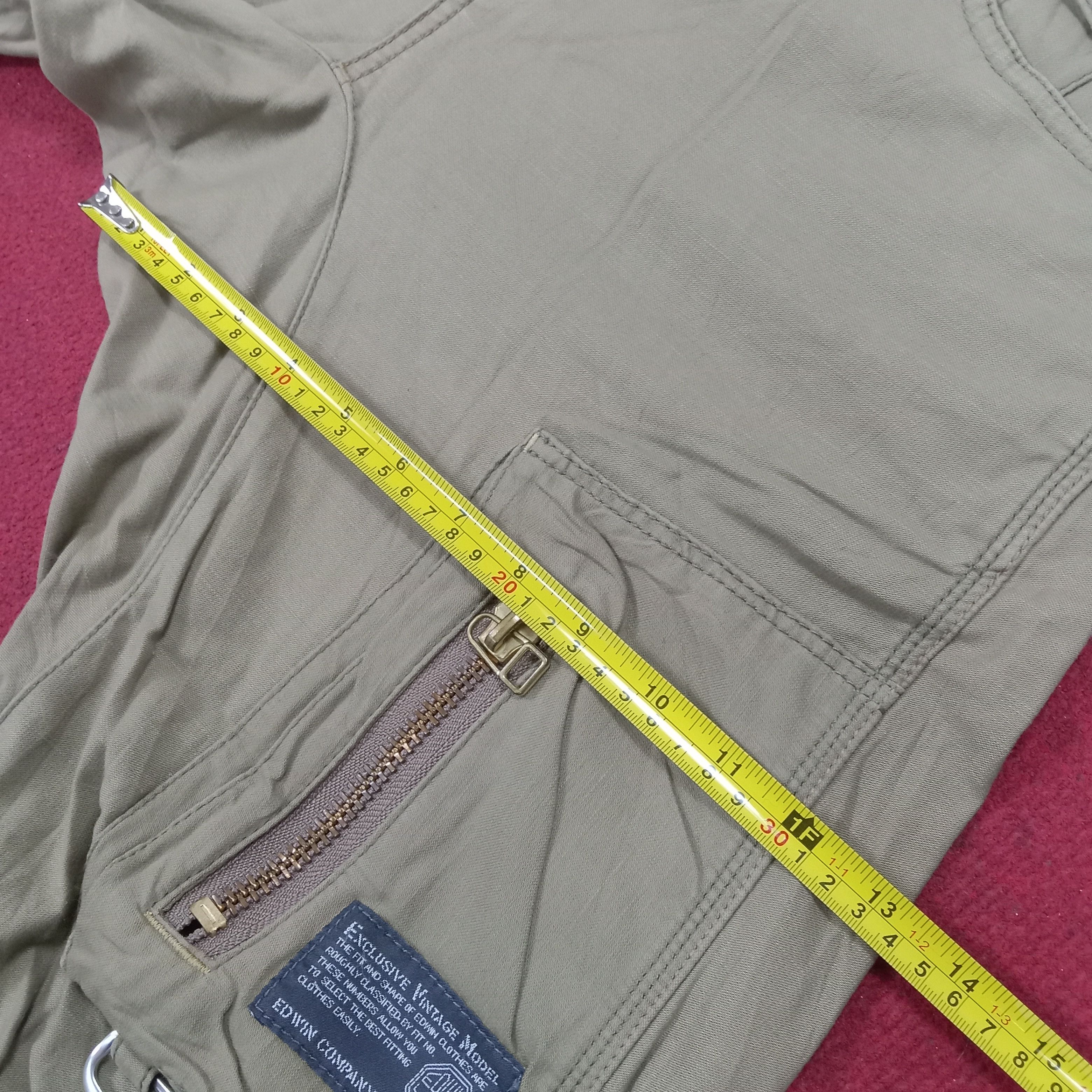 Edwin × Vintage Edwin Cargo Hiking Camping Style Rare Design Pants Size US 34 / EU 50 - 9 Thumbnail