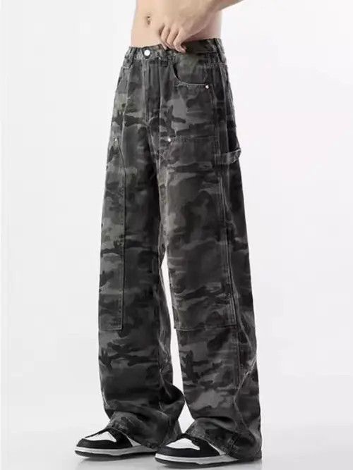 Japanese Brand Ruumika x Kato Vintage High Street Hip Hop Camo Jeans Size US 31 - 8 Thumbnail