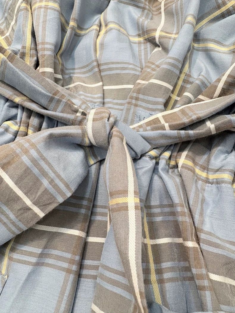 Vivienne Westwood Vivienne Westwood Light blue and brown checkered tie dress Size M / US 6-8 / IT 42-44 - 6 Thumbnail