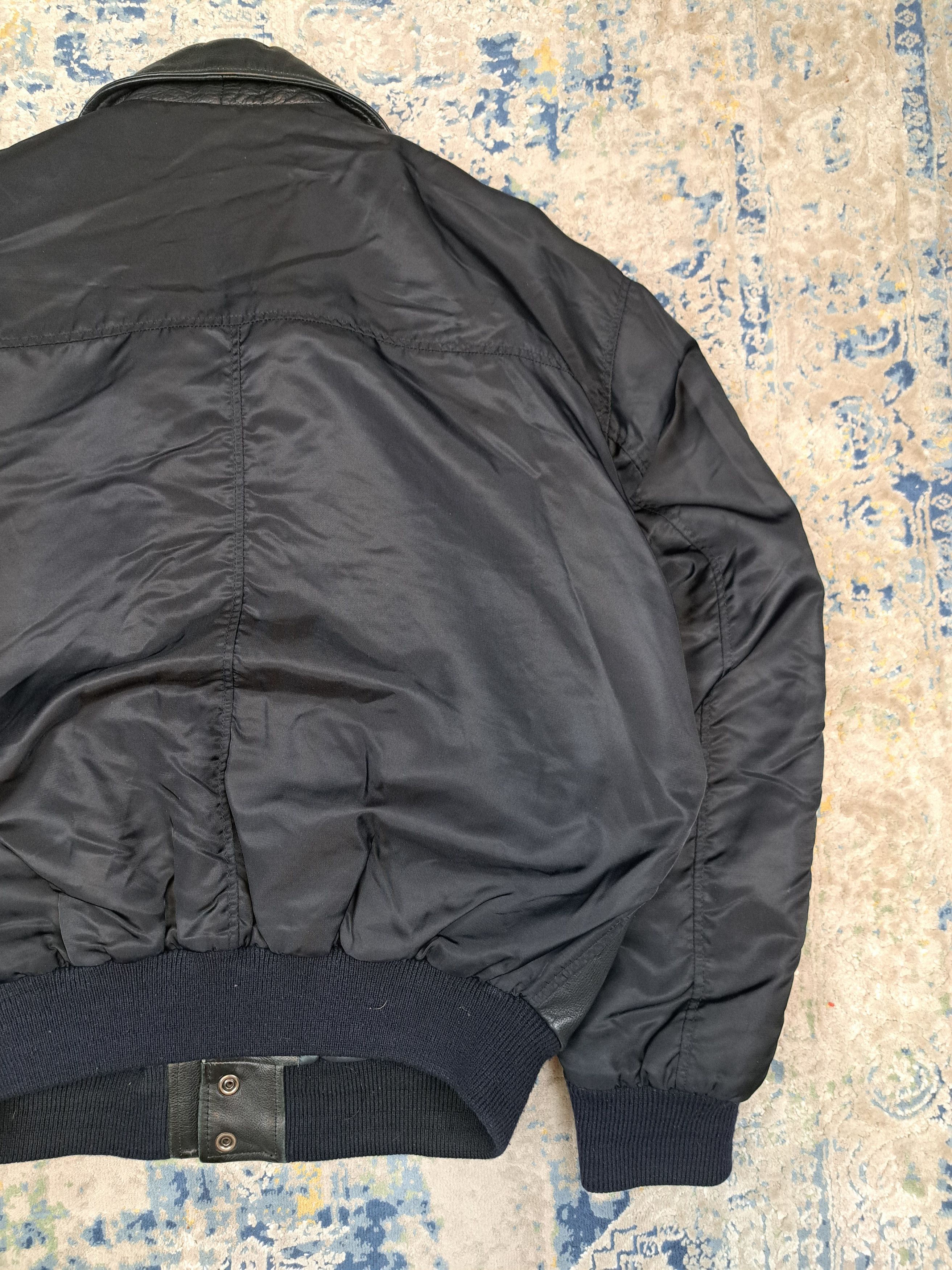 Genuine Leather Dakota Leather and Nylon Bomber Jacket Moto Racing Size US L / EU 52-54 / 3 - 11 Thumbnail