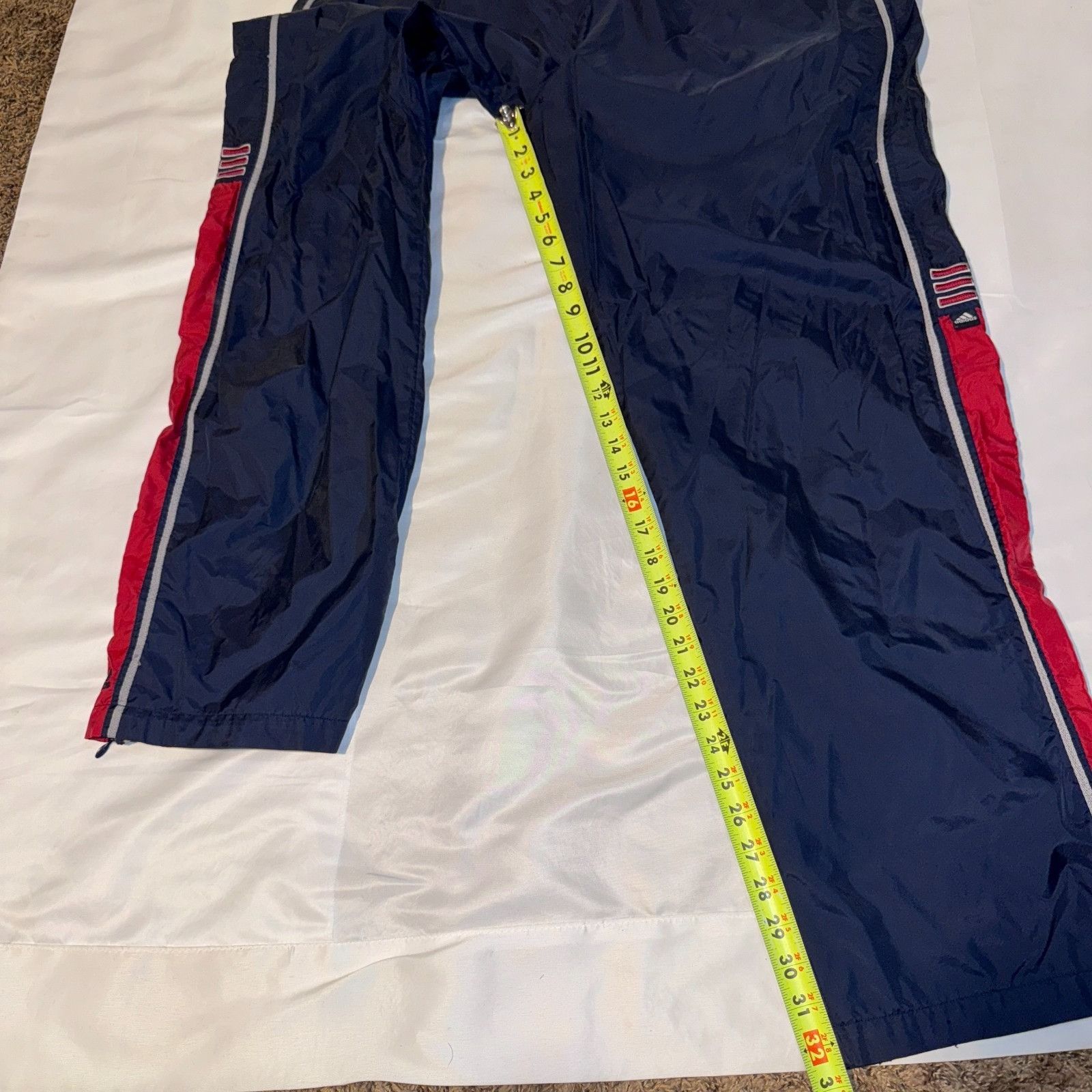 Adidas Vintage 90s Adidas Baggy Windbreaker Jogger Track Pants XL Z Size US 32 / EU 48 - 8 Thumbnail