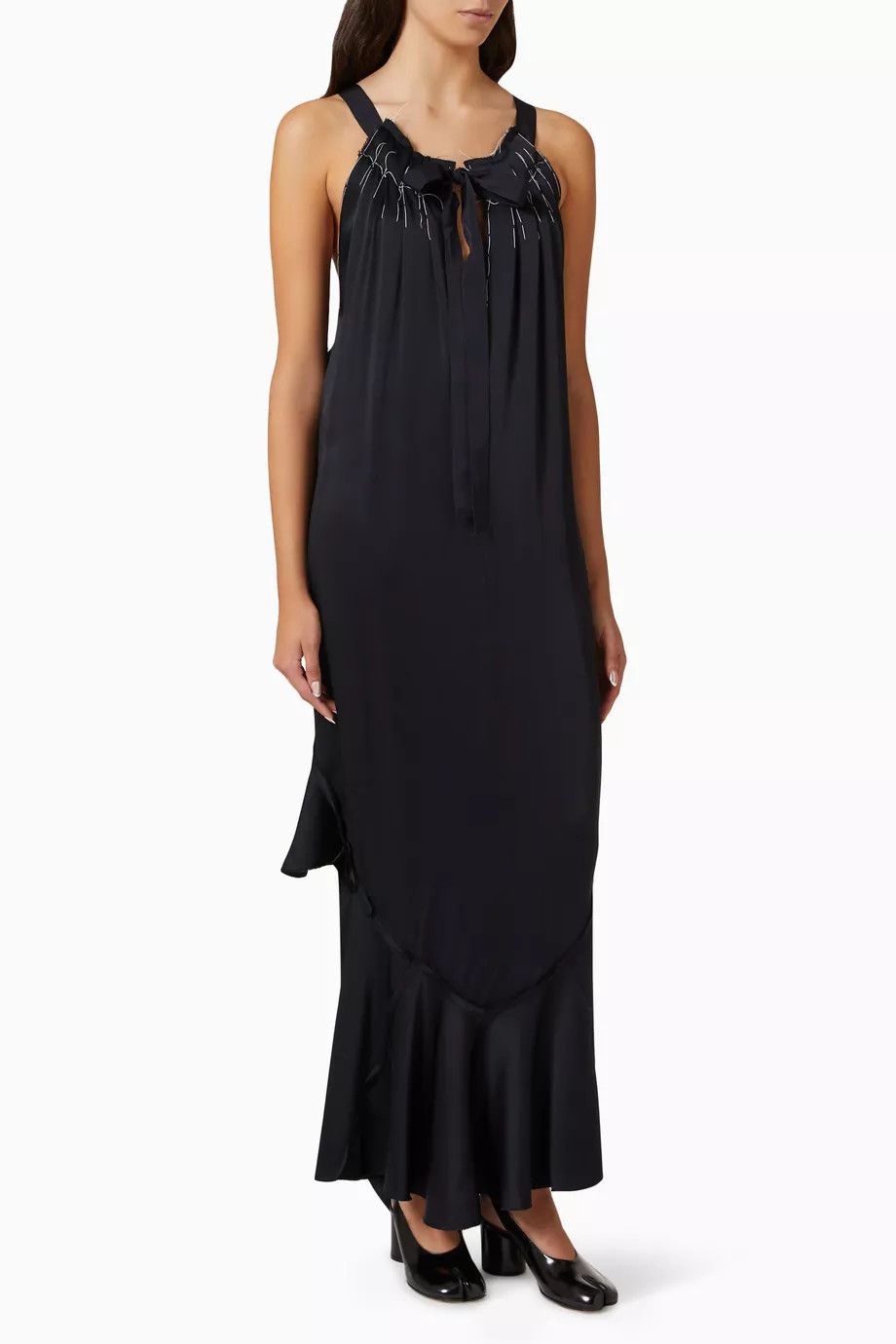 Maison Margiela o1y0625 Maxi Dress in Black Size S / US 4 / IT 40 - 1 Thumbnail