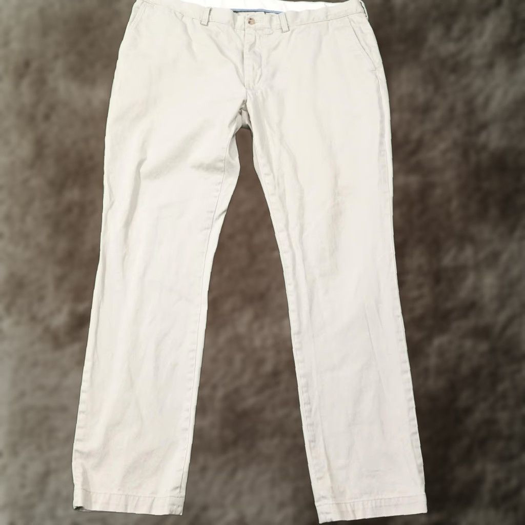 Polo Ralph Lauren Polo Ralph Lauren Pants Mens 40x32 Beige Chino Slim Fit Cotton Pockets Size US L / EU 52-54 / 3 - 1 Thumbnail