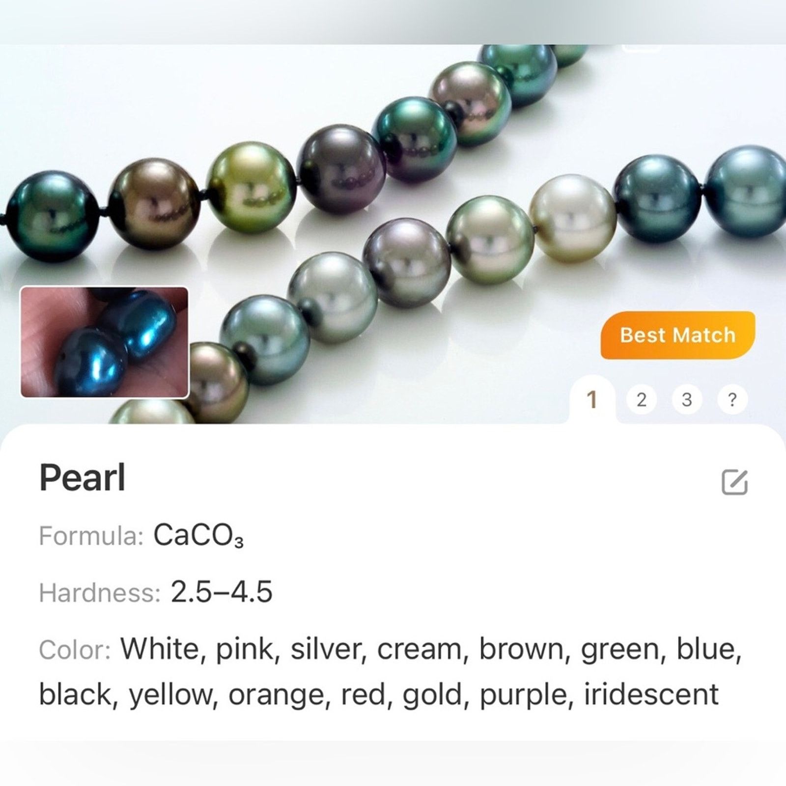 Handmade Handcrafted fresh water peacock blue pearl necklace Size ONE SIZE - 12 Thumbnail