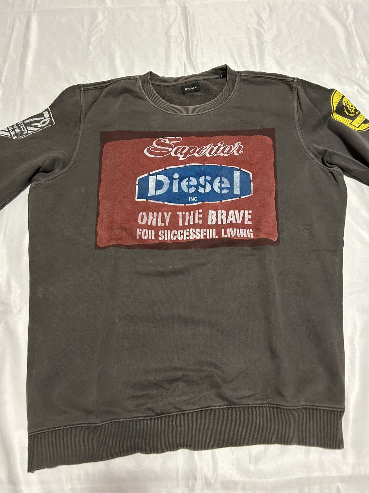 Diesel Diesel brown crewneck Size US L / EU 52-54 / 3 - 2 Thumbnail