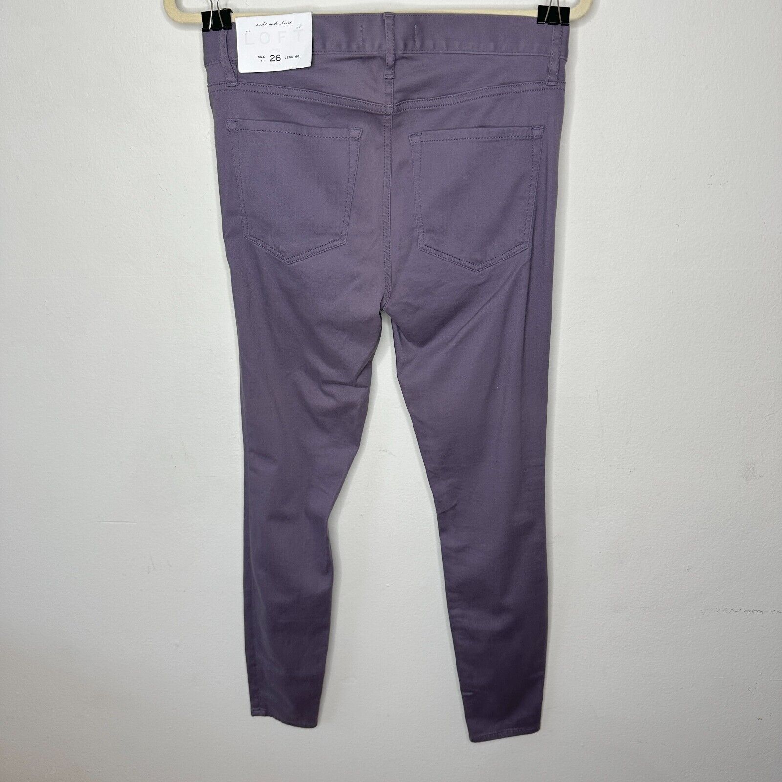 Loft NWT Loft Lilac Jeggings Mid-Rise Stretch Skinny Jeans 2 / 26 Size 30" / US 8 / IT 44 - 5 Thumbnail