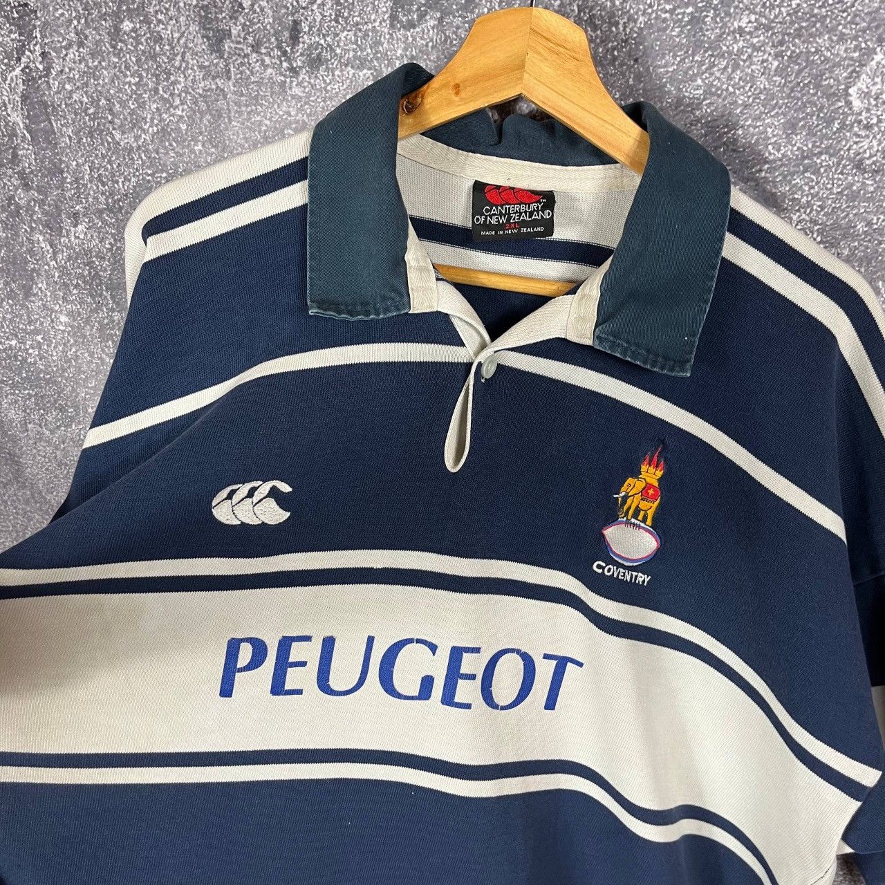 Canterbury of New Zealand 1996 1998 Coventry Rugby Union Shirt #1 Size US XXL / EU 58 / 5 - 3 Thumbnail