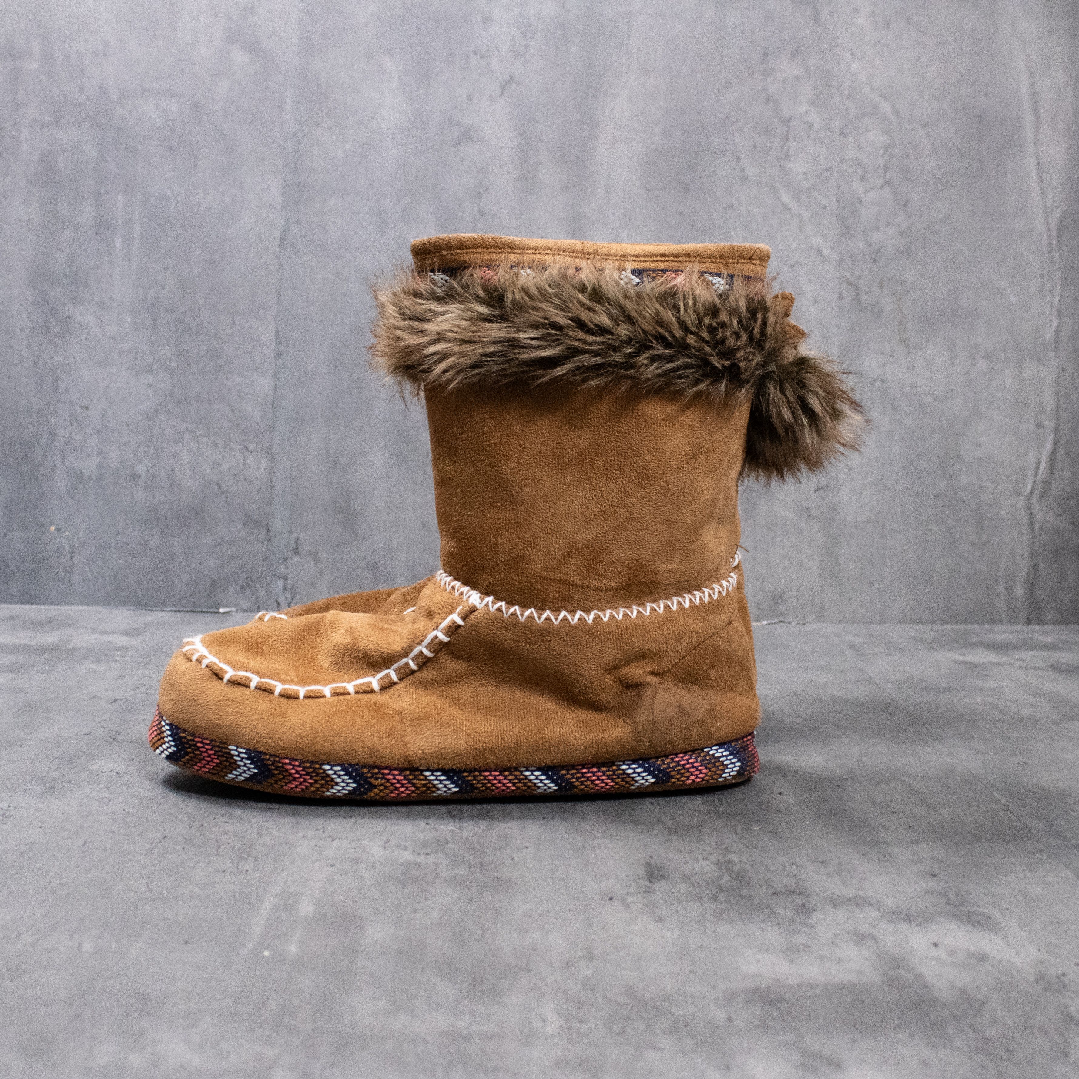 Japanese Brand Ardies Brown Mink Faux Fur Brown Boot's Size US 5 / EU 37 - 1 Thumbnail