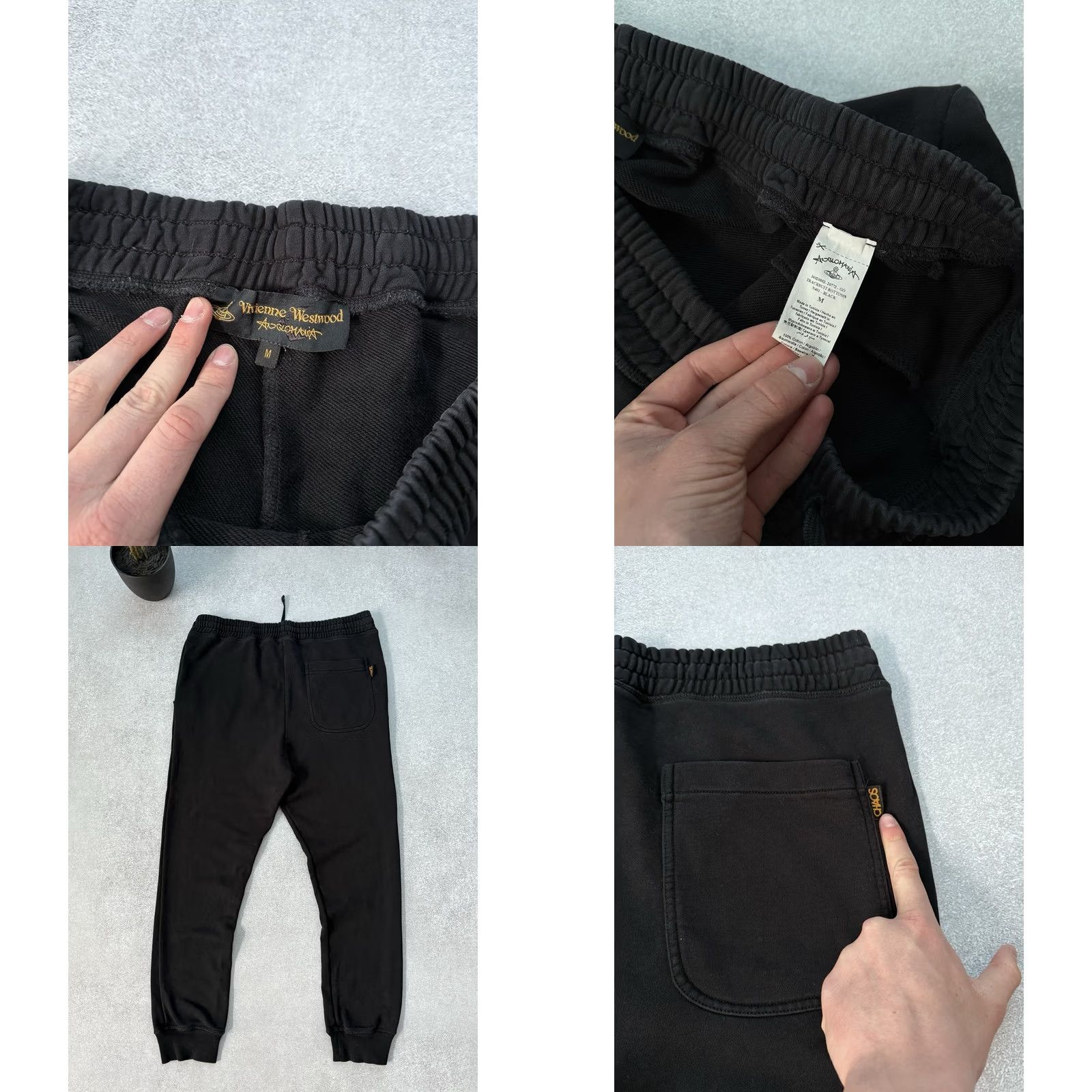 Vivienne Westwood VIVIENNE WESTWOOD Anglomania Joggers Sweatpants Men’s Classic Black M Size US 32 / EU 48 - 8 Thumbnail