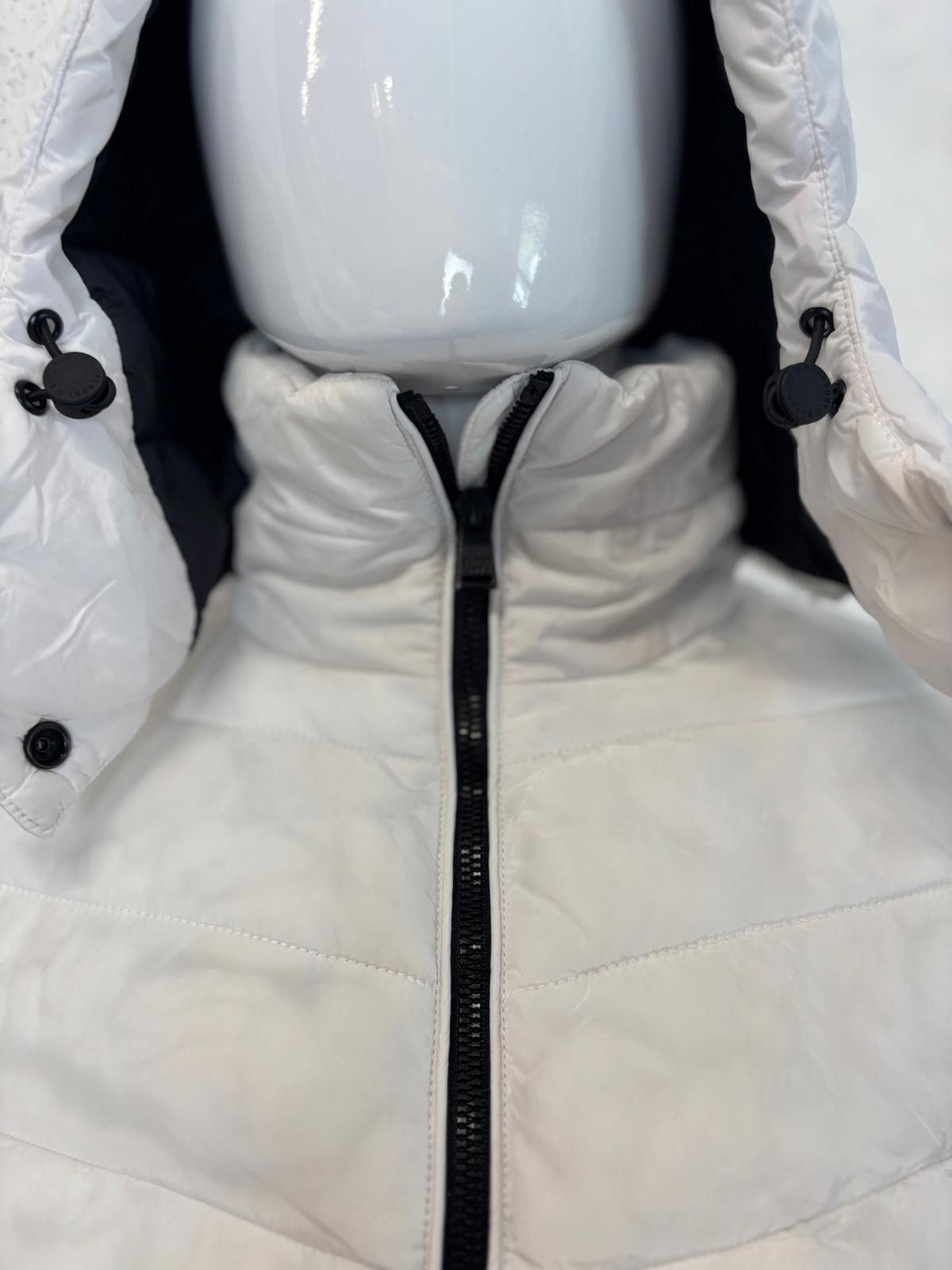 Superdry Superdry Stylish White Hooded Puffer Jacket Mens Size S Size US S / EU 44-46 / 1 - 4 Thumbnail