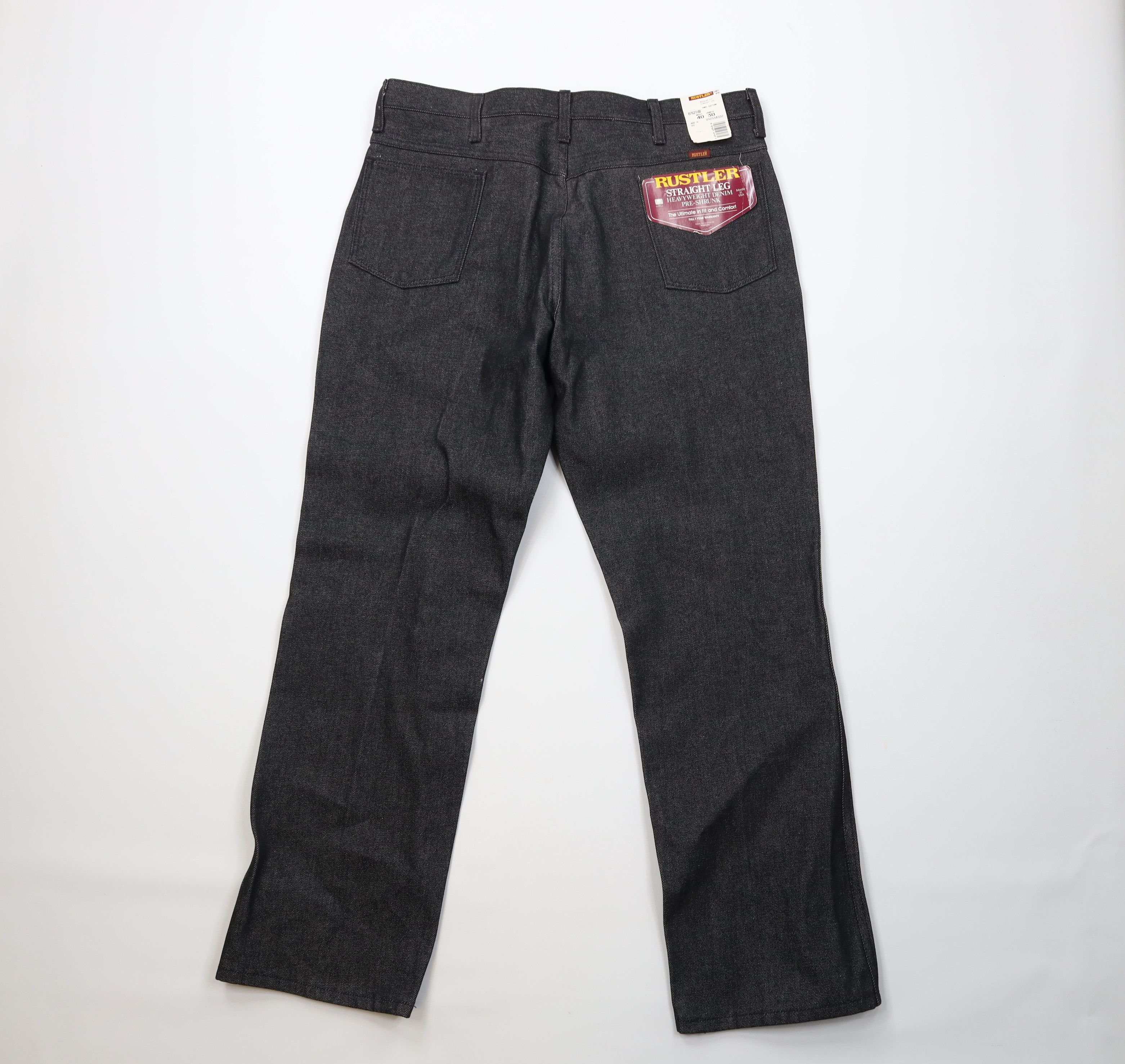 Wrangler Deadstock Vintage 70s Wrangler Rustler Jeans Black USA Size US 40 / EU 56 - 8 Thumbnail