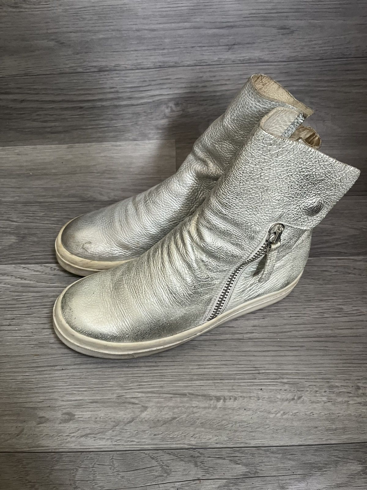 Cinzia Araia Cinza araia ,rick owens,drkshw style zipper shoes sz38 Size US 5 / EU 37 - 4 Thumbnail