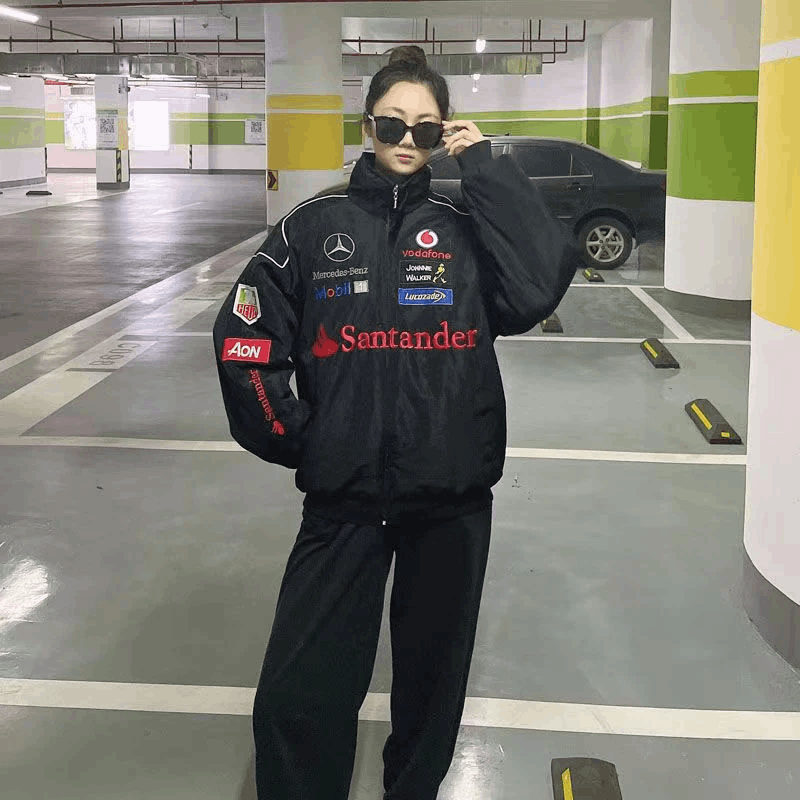 Japanese Brand 💀🏎️ MERCEDES 🔥🔥 BENZ Unisex Adults Racing Jacket Coats Size US L / EU 52-54 / 3 - 4 Thumbnail