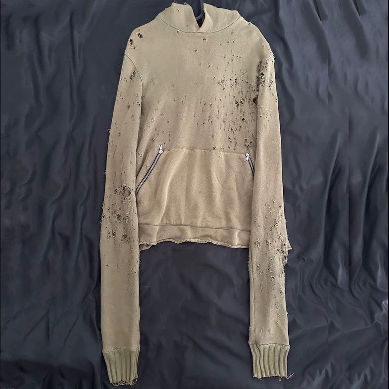 Amiri Amiri 16AW Shotgun Cropped Hoodie 2502-Nextarrow Size US XS / EU 42 / 0 - 1 Thumbnail