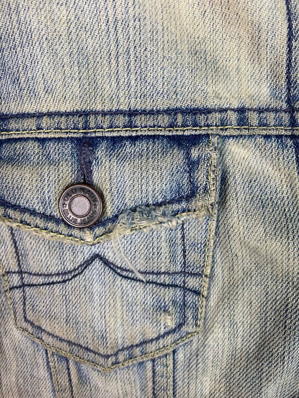 Old Navy × Vintage vintage old navy denim jacket distressed style Size S / US 4 / IT 40 - 3 Thumbnail