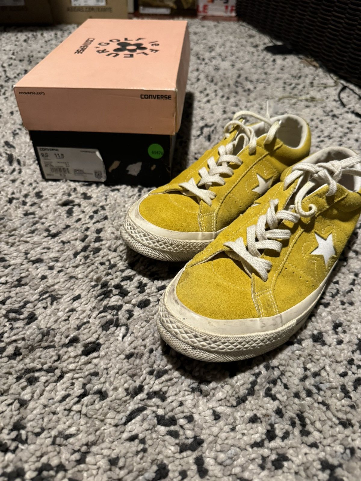 Converse x golf wang one star le fleur sulphur shoes deals