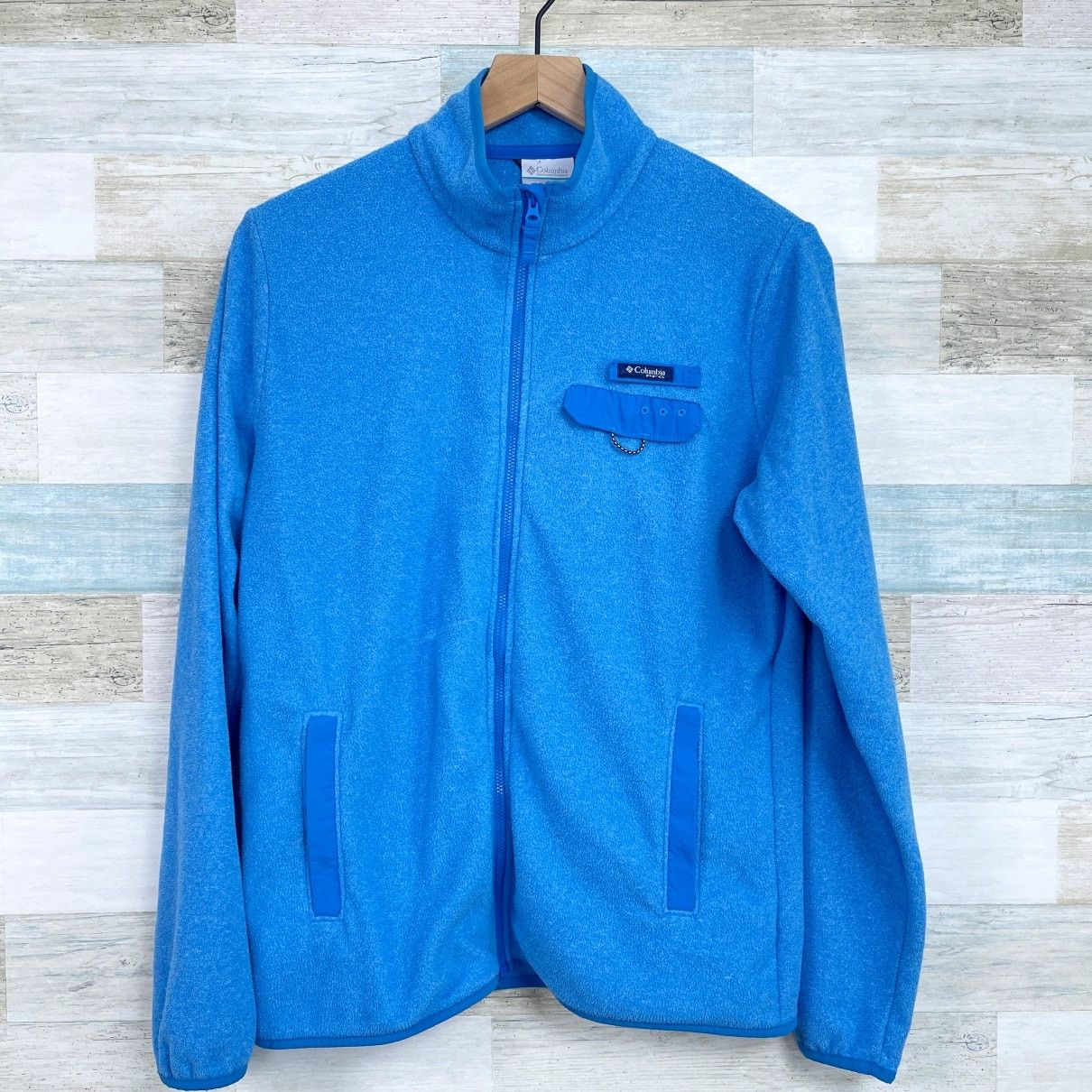 Columbia Columbia PFG Fleece Full Zip Jacket Blue Lightweight M Size M / US 6-8 / IT 42-44 - 1 Thumbnail