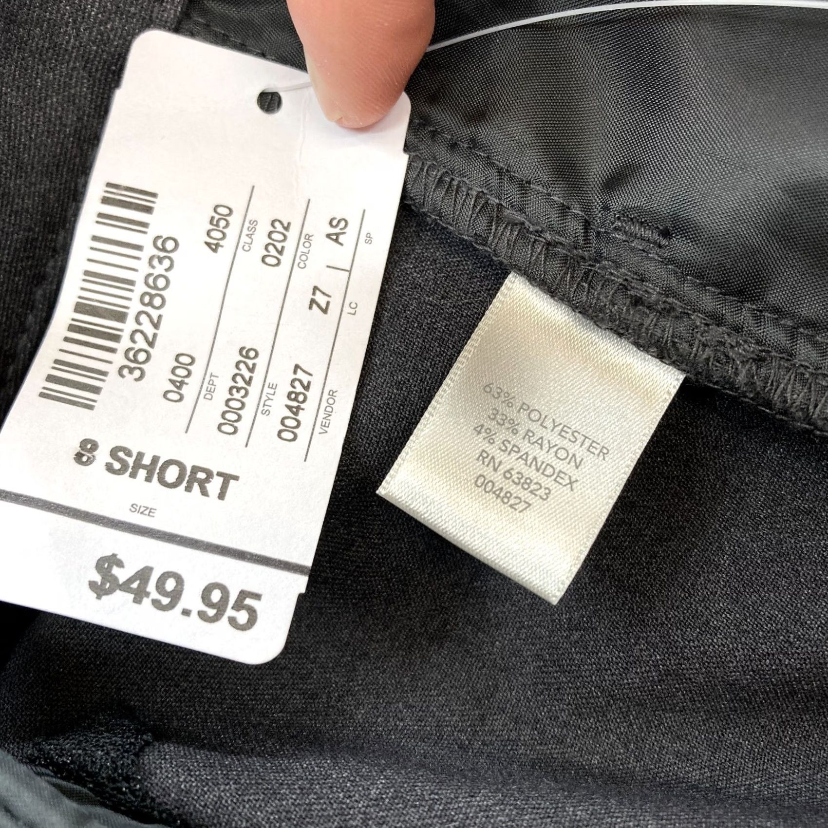 Vintage Christopher Banks Downtown Pant Women's 8 Short Gray Modern Fit Trouser Leg NWT Size 30" / US 8 / IT 44 - 5 Thumbnail