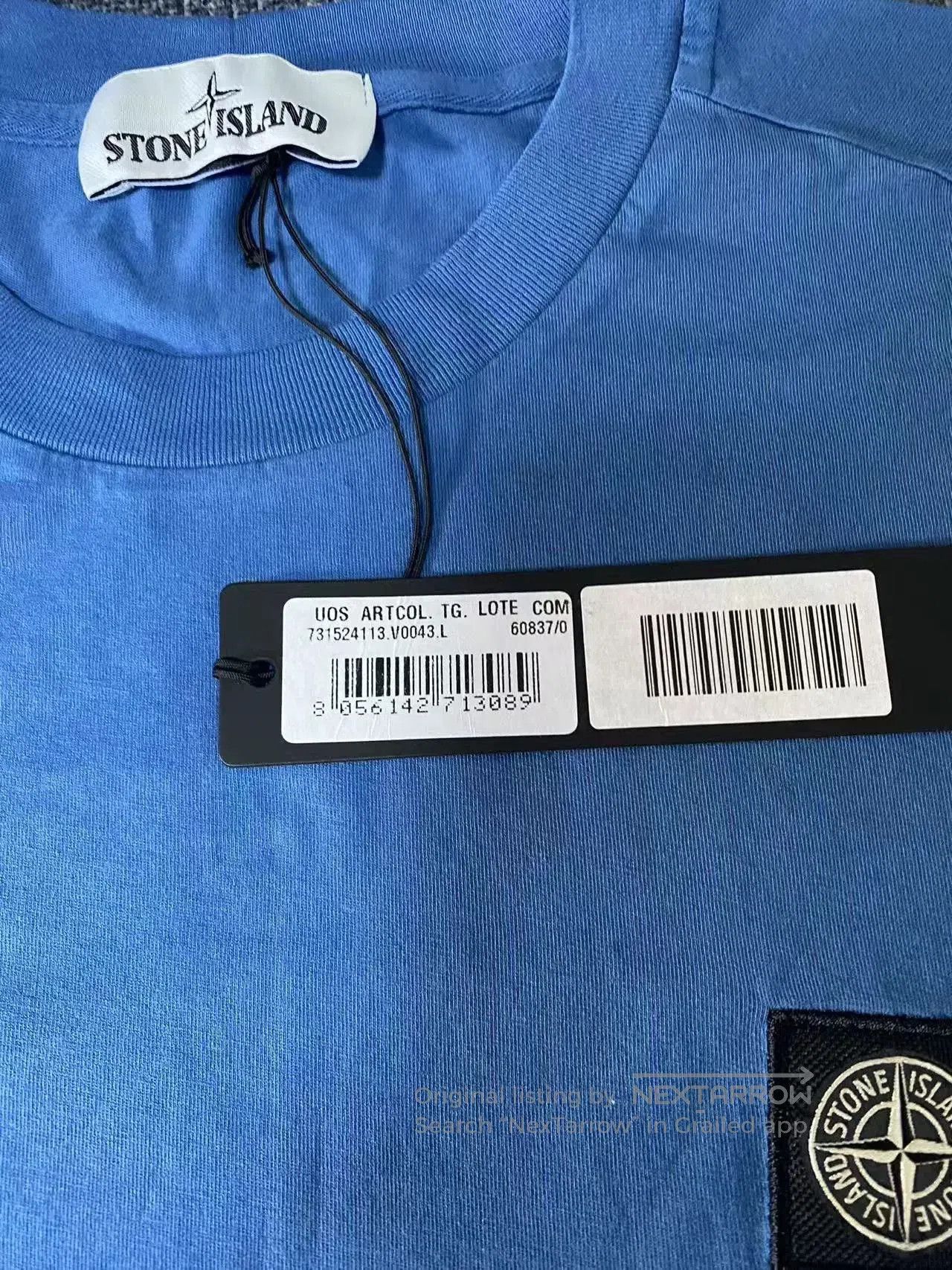 Stone Island stone island logo loose short sleeve shirt. Size US L / EU 52-54 / 3 - 6 Thumbnail