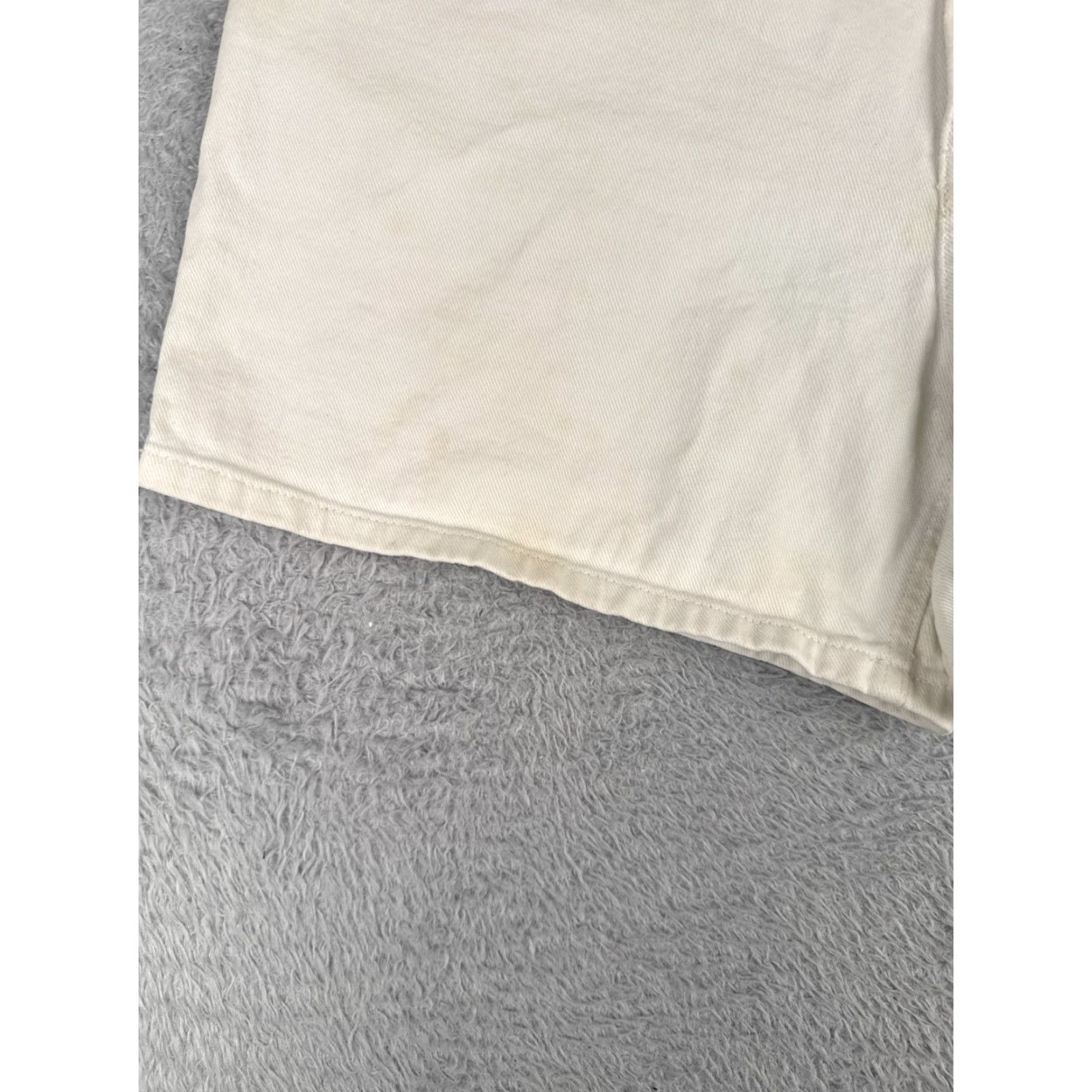 Polo Ralph Lauren VINTAGE Polo Ralph Lauren Shorts Women Denim 100% Cotton Mid Rise White 32x5 Regular Inseam 5" 12 Ladies Size 34" / US 12 / IT 48 - 3 Thumbnail