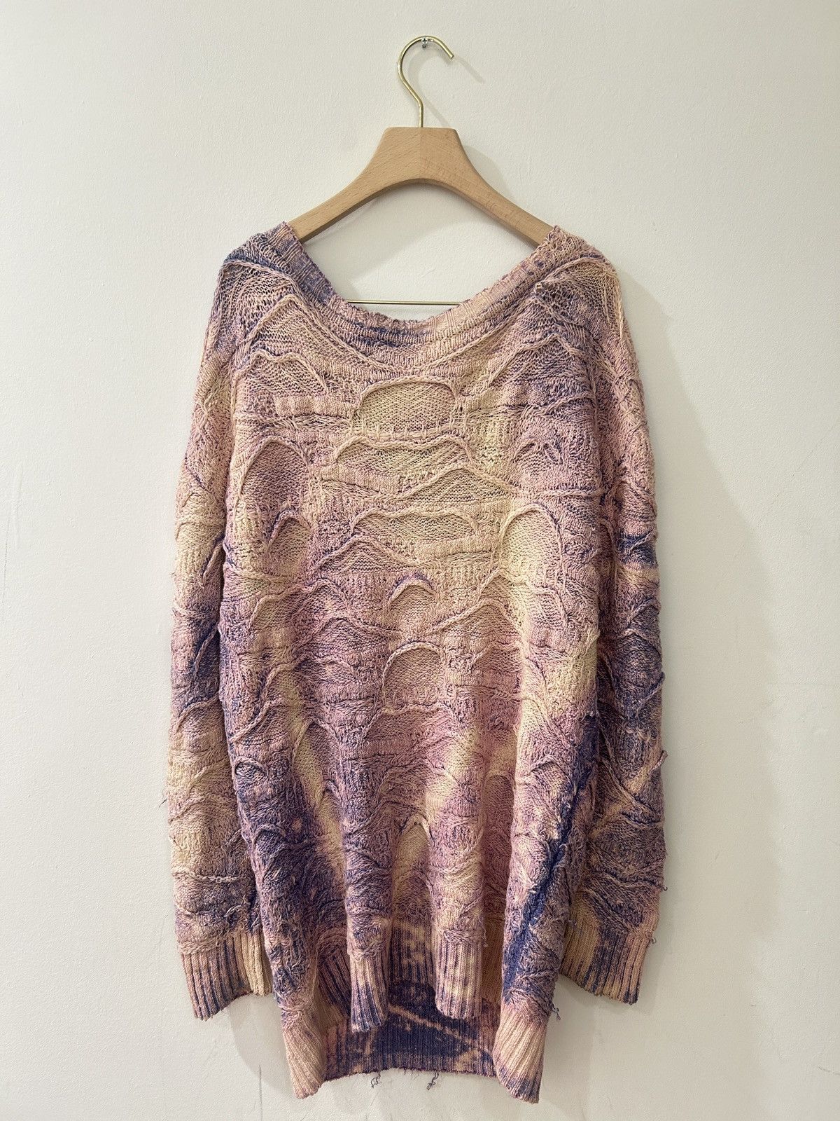 Faith Connexion Wide Neck Metallic Distressed Sweater Size US S / EU 44-46 / 1 - 3 Thumbnail