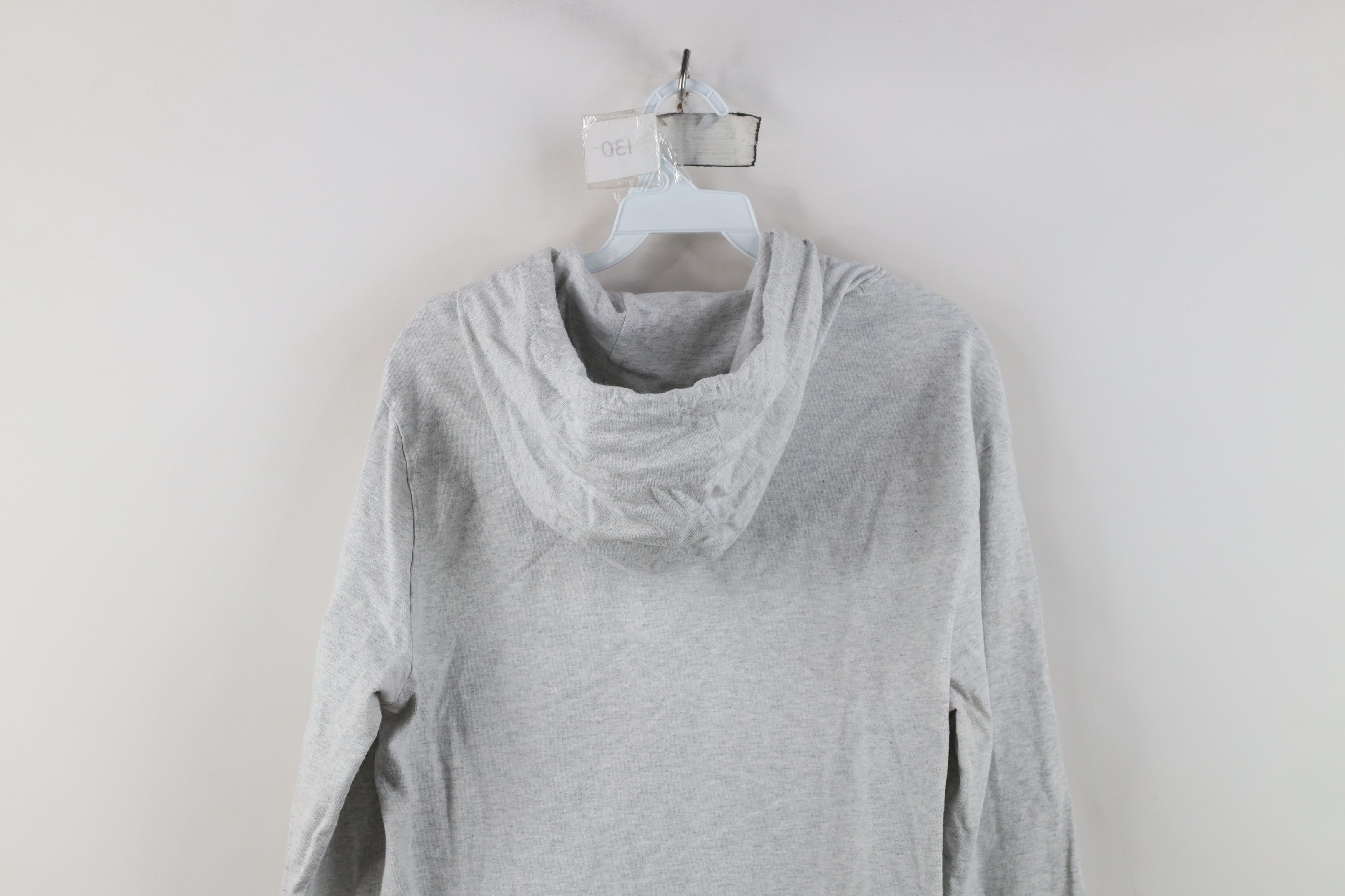 Nike Vintage Y2K Nike Mini Swoosh Hooded Hoodie T-Shirt Gray Size US M / EU 48-50 / 2 - 12 Thumbnail