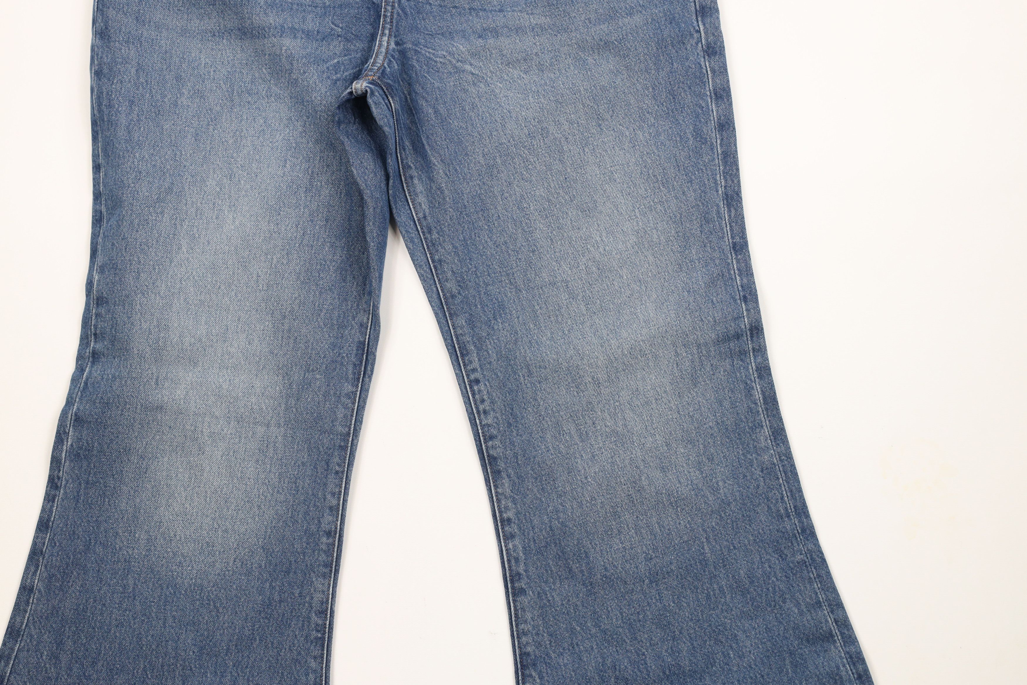 Express × Vintage New Express 70s Flare Wide Leg Bell Bottoms Denim Jeans Blue Size 32" / US 10 / IT 46 - 3 Thumbnail