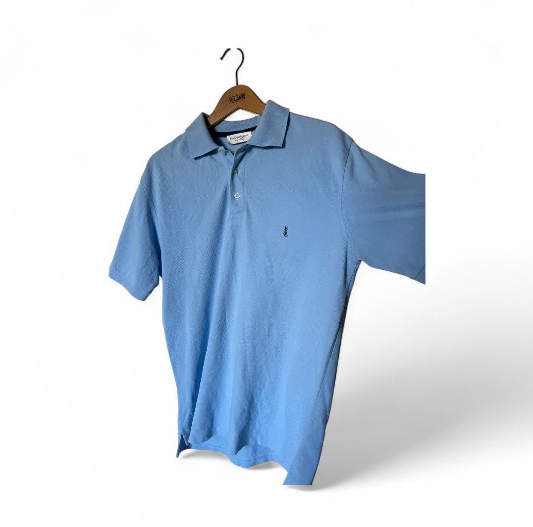 Yves Saint Laurent Light Blue Polo Shirt