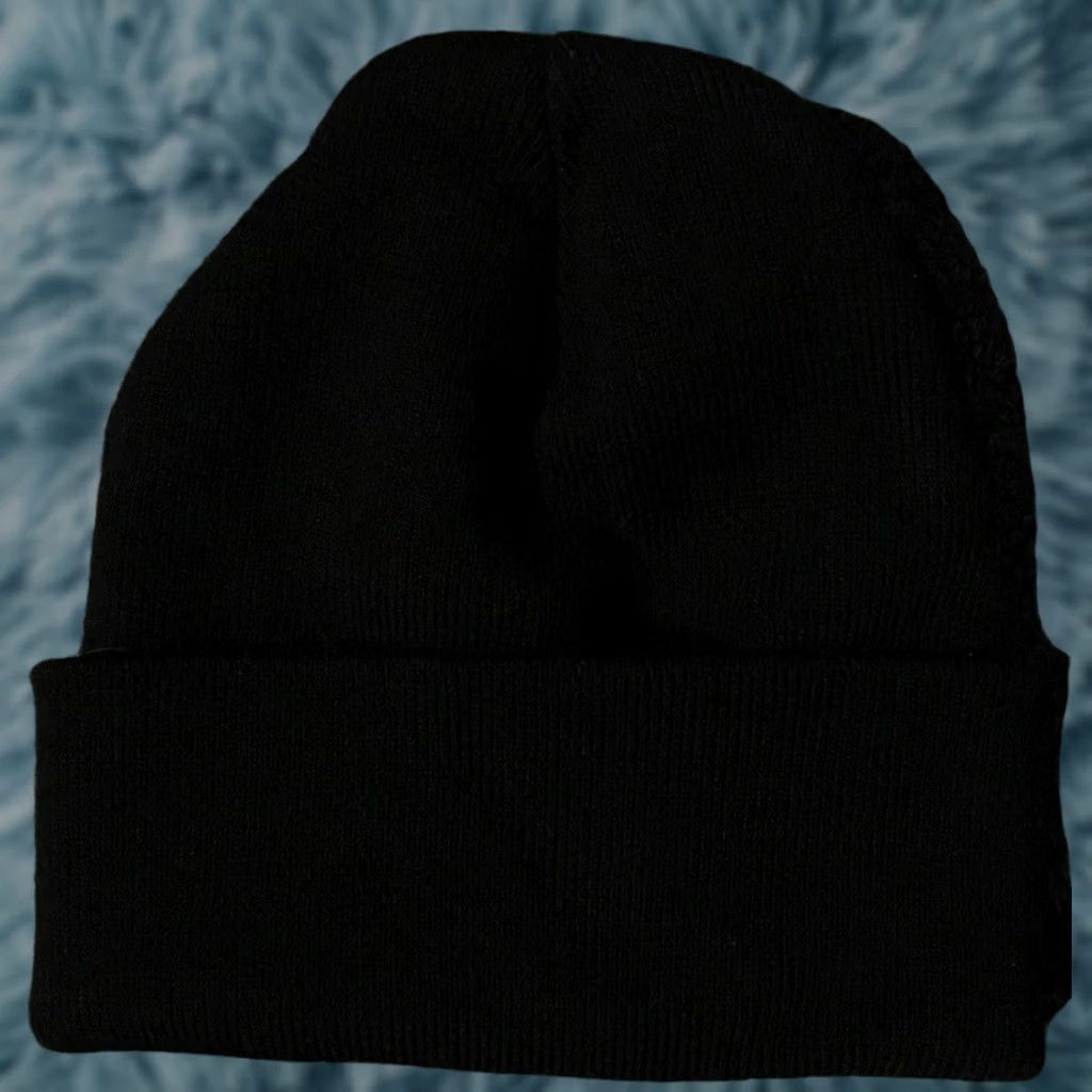 Vintage Numilk Promo Beanie Hat Mens One Size Black Grunge 80s Army Biker City Grunge Vintage Workwear Military Worker USA Fun Hip Hop 90s 80s 90s 2000s Size ONE SIZE - 1 Thumbnail