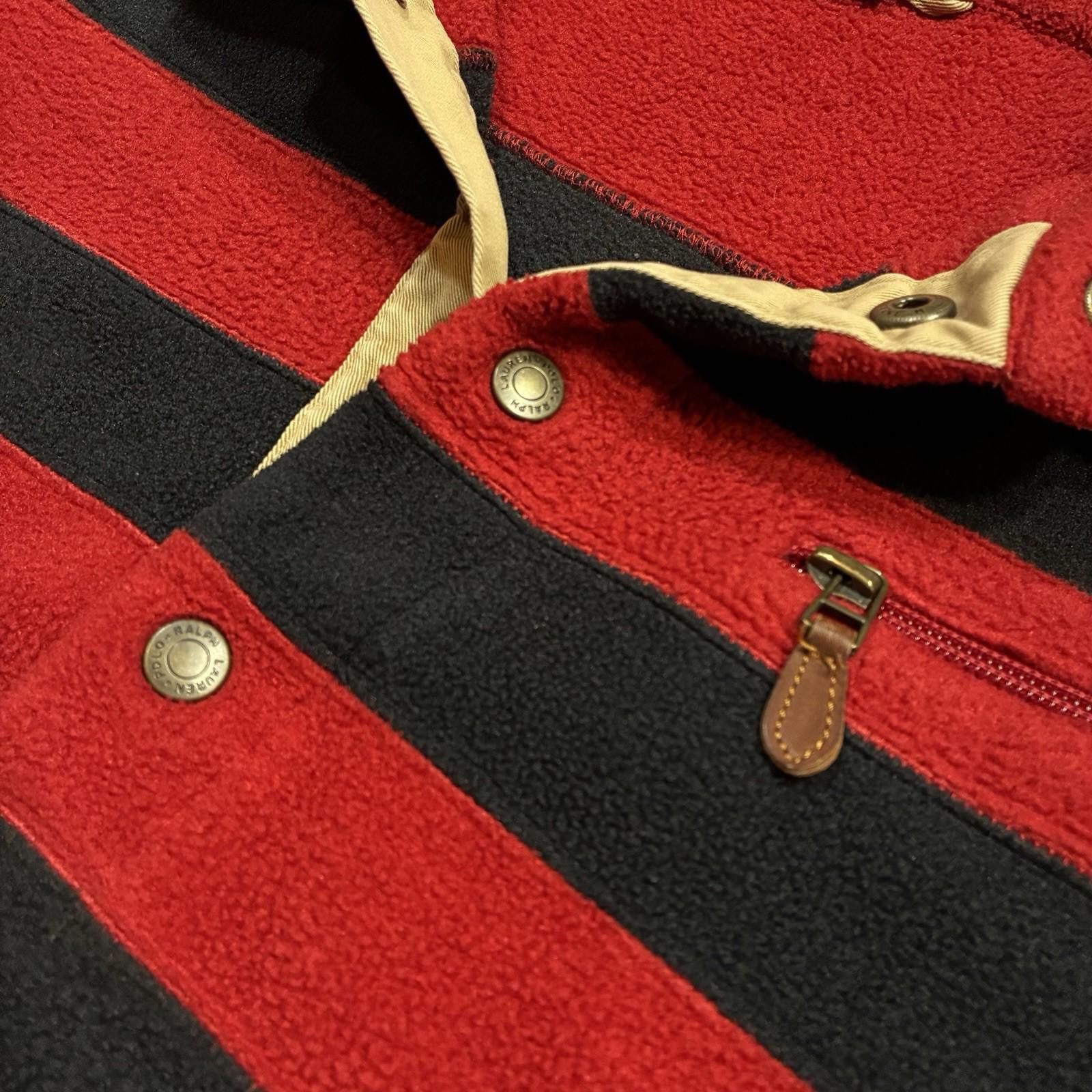 Polo Ralph Lauren Vintage Polo Ralph Lauren Red Pullover Fleece Sweater Size US XL / EU 56 / 4 - 2 Thumbnail