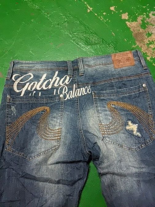 Gotcha DISTRESSED GOTCHA DENIM PANTS Size US 36 / EU 52 - 4 Thumbnail