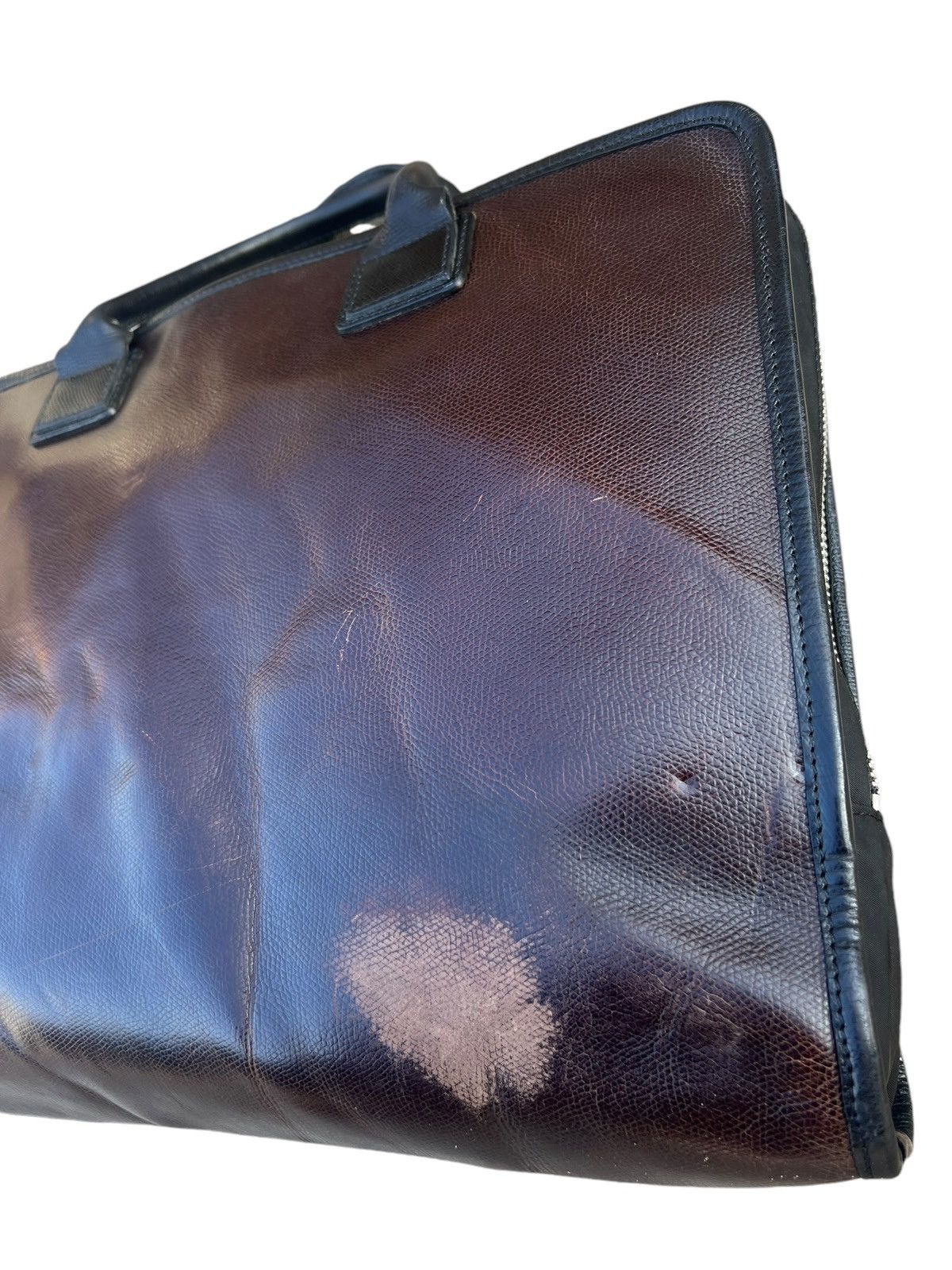 Felisi Vintage Felisi Italy Distressed Patina Leather Handle Bag Size ONE SIZE - 11 Thumbnail
