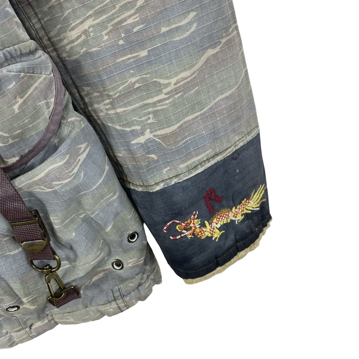 Replay Vintage REPLAY TIGER CAMO Fur Hooded Parka Jacket Utility Size US S / EU 44-46 / 1 - 10 Thumbnail