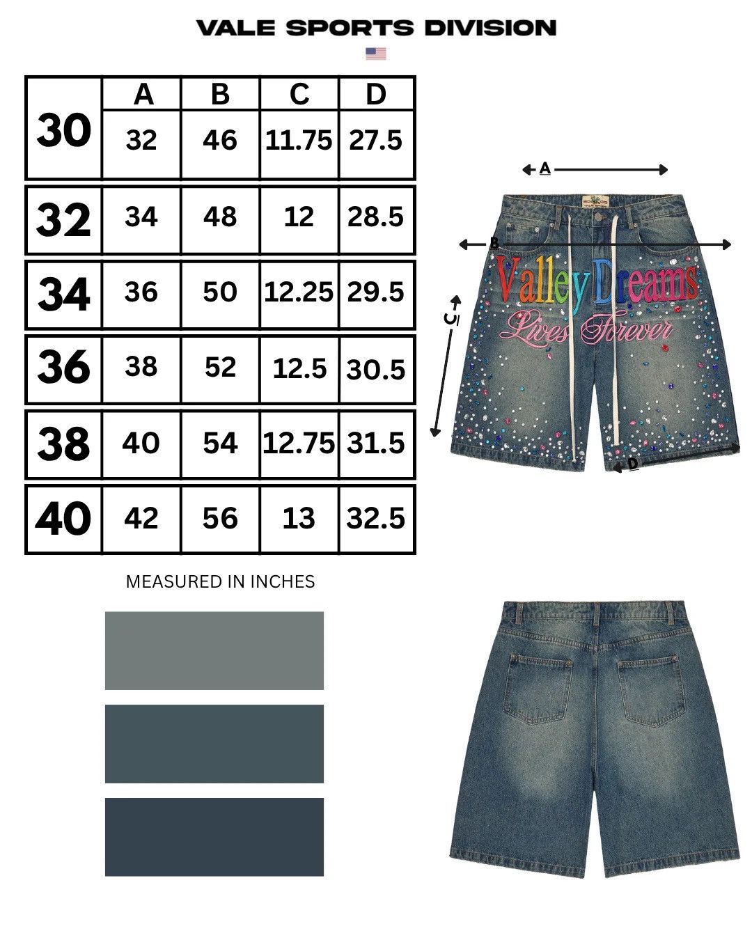 Vale Vale Forever Ice Cream Jorts Size US 36 / EU 52 - 3 Thumbnail