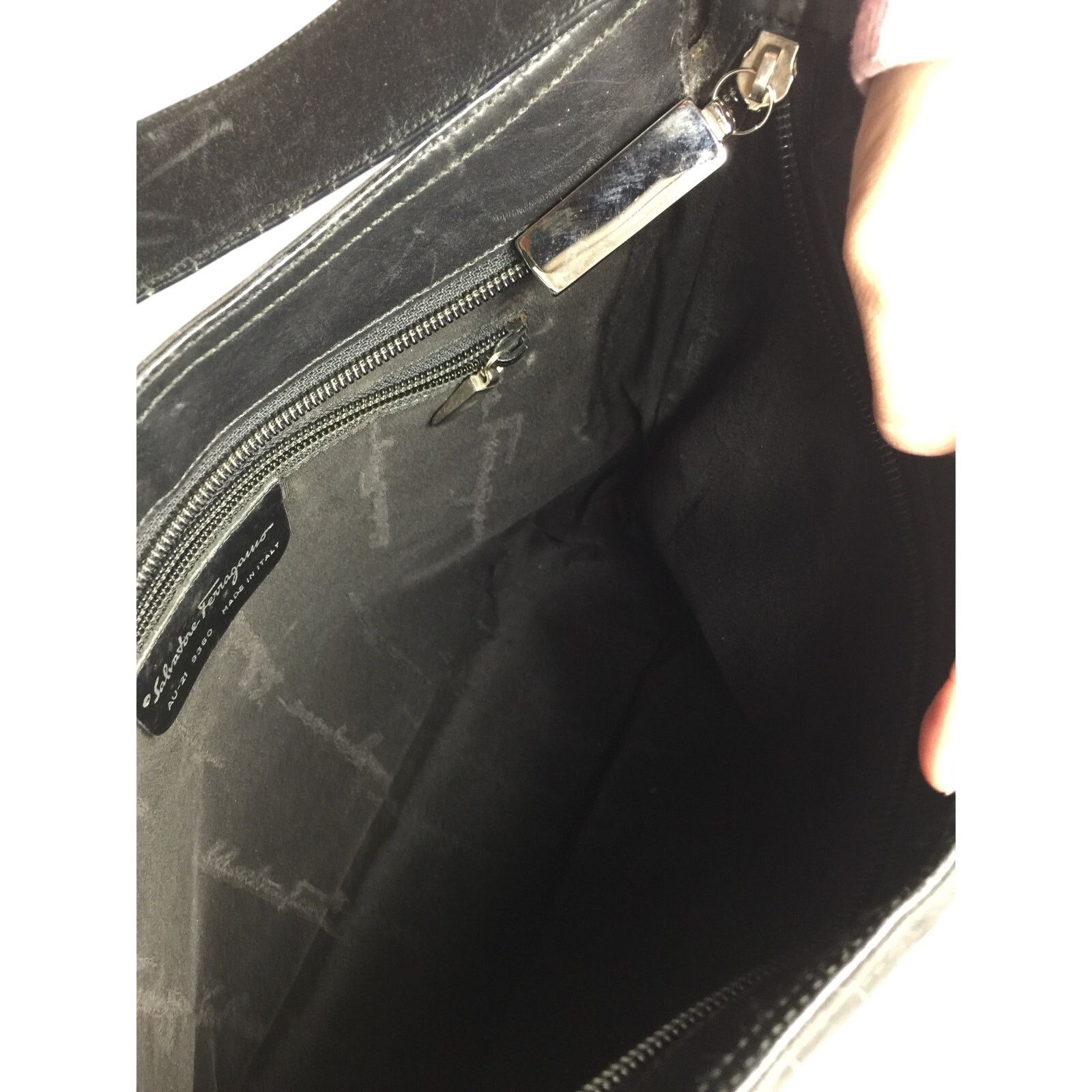 Salvatore Ferragamo Salvatore Ferragamo Black Nylon Shoulder Bag Size ONE SIZE - 7 Thumbnail