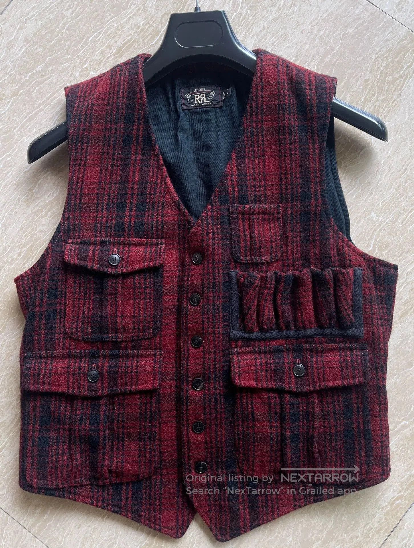 RRL Ralph Lauren RRL Limited Edition Buffalo Plaid Vest. Size US M / EU 48-50 / 2 - 2 Thumbnail