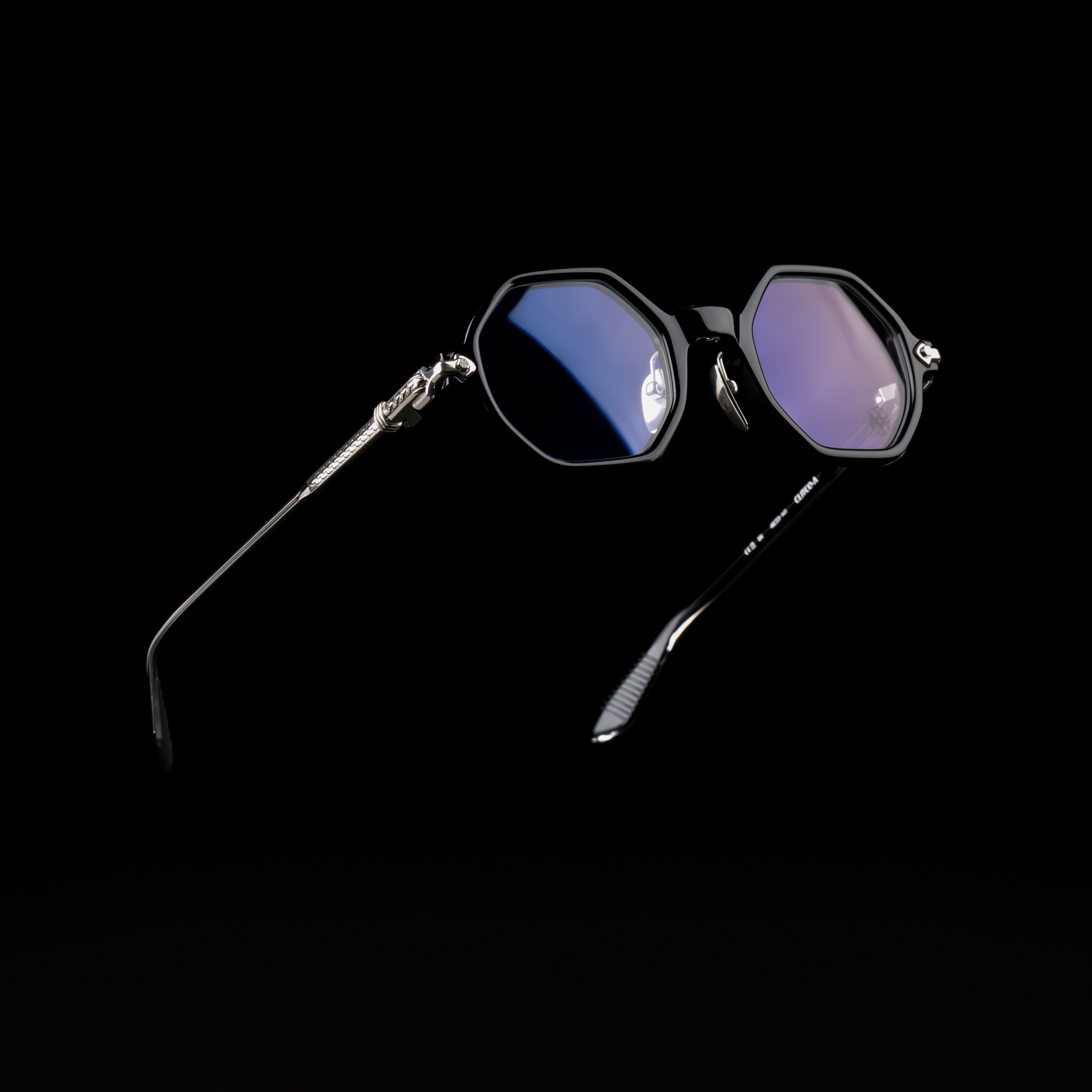 Chrome Hearts CHROME HEARTS CLITCO-A BLACK GLASSES Size ONE SIZE - 1 Thumbnail
