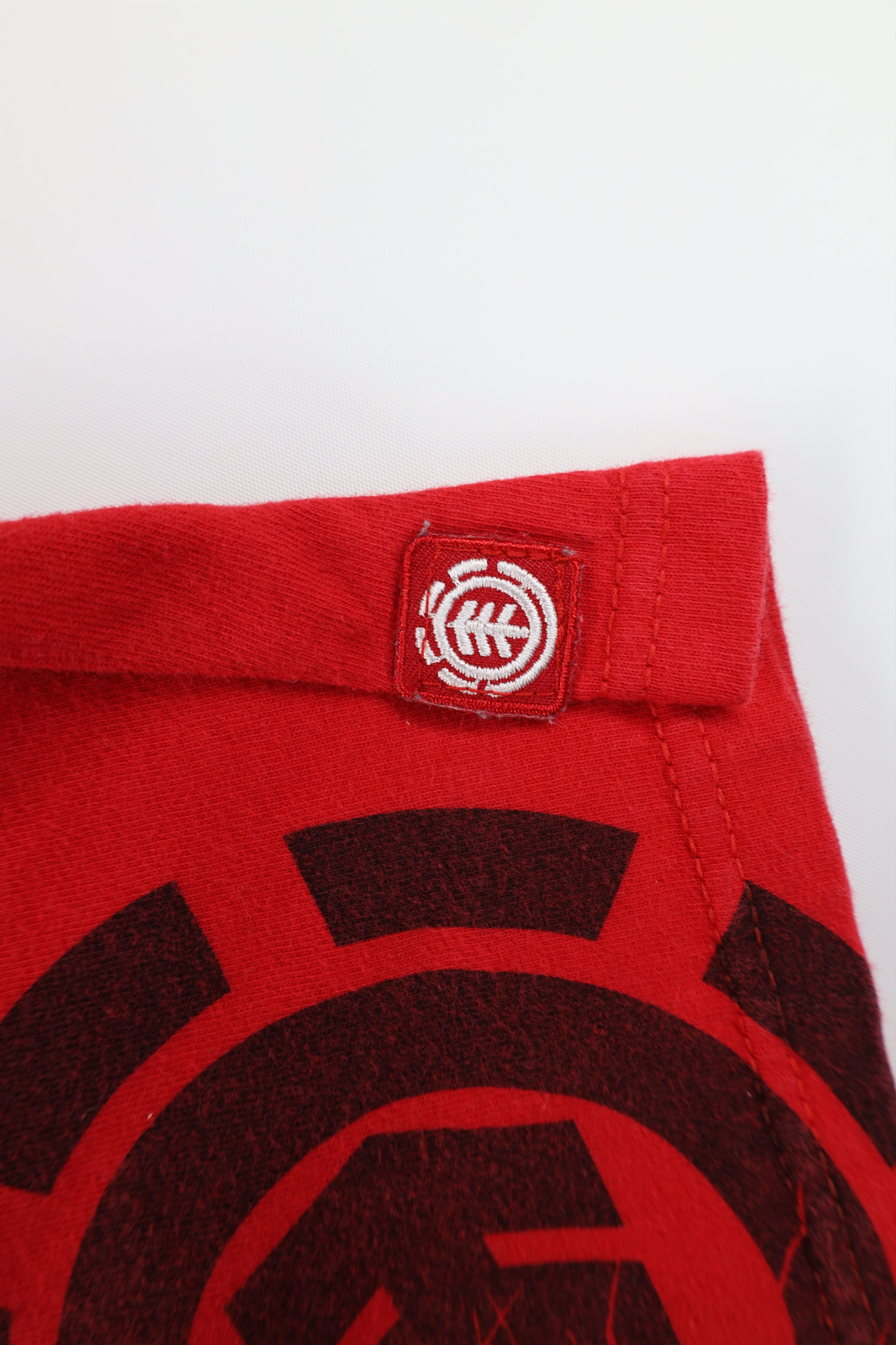 Element Vintage 90s Y2K Element Skateboards Bam Margera T-Shirt Red Size US L / EU 52-54 / 3 - 5 Thumbnail