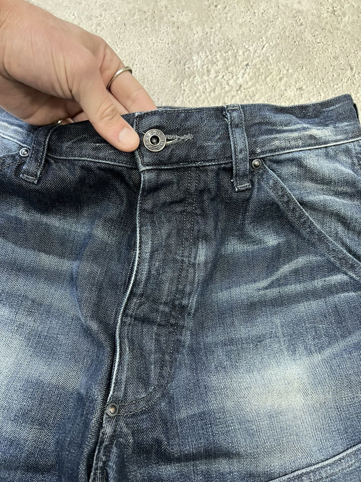 G-Star × Japanese Brand Vintage pants G Star Raw y2k denim flared baggy Cargo Size US 31 - 7 Thumbnail