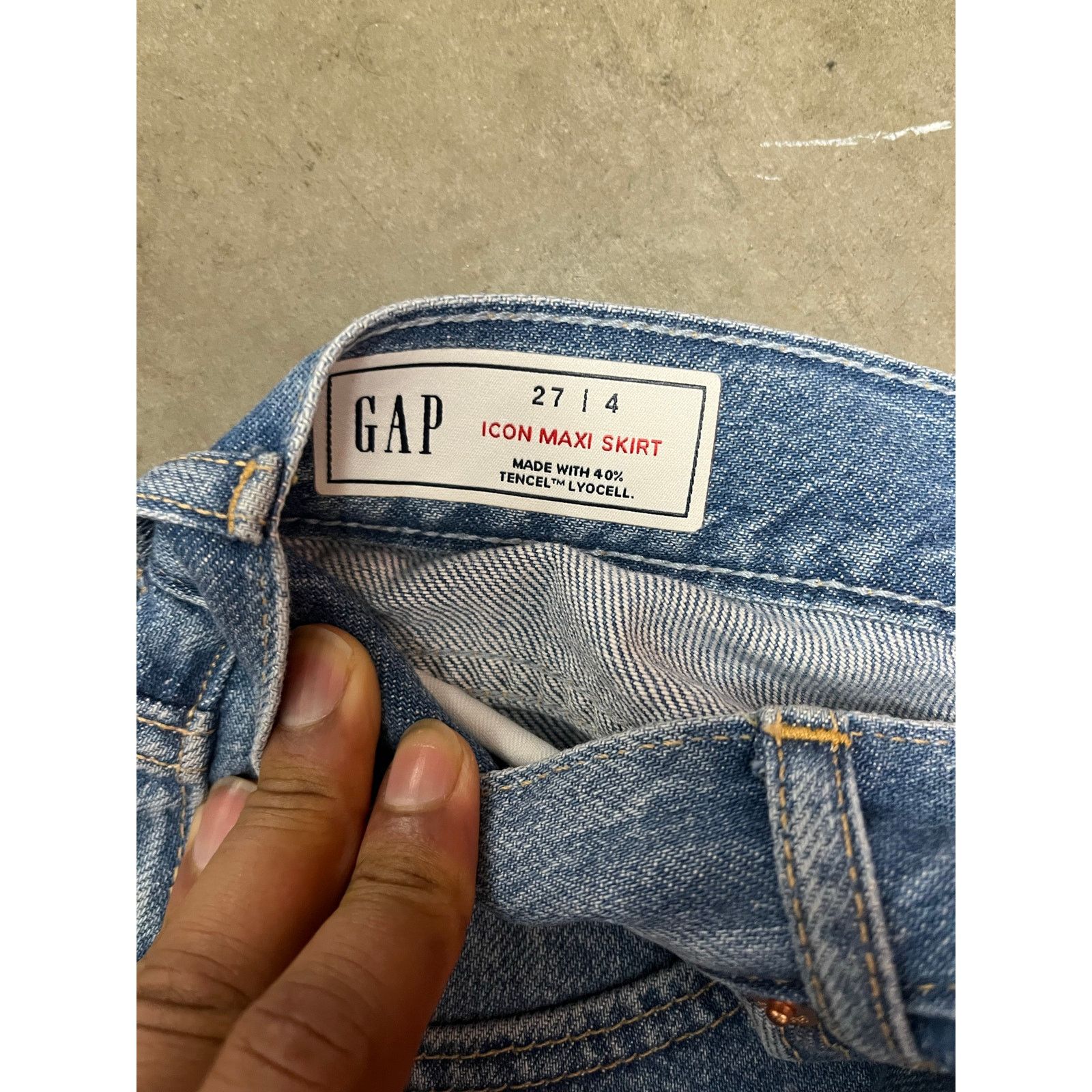 Gap Gap Women - UltraSoft Denim Maxi Skirt / 27 / NWOT Size 27" / US 4 / IT 40 - 7 Thumbnail